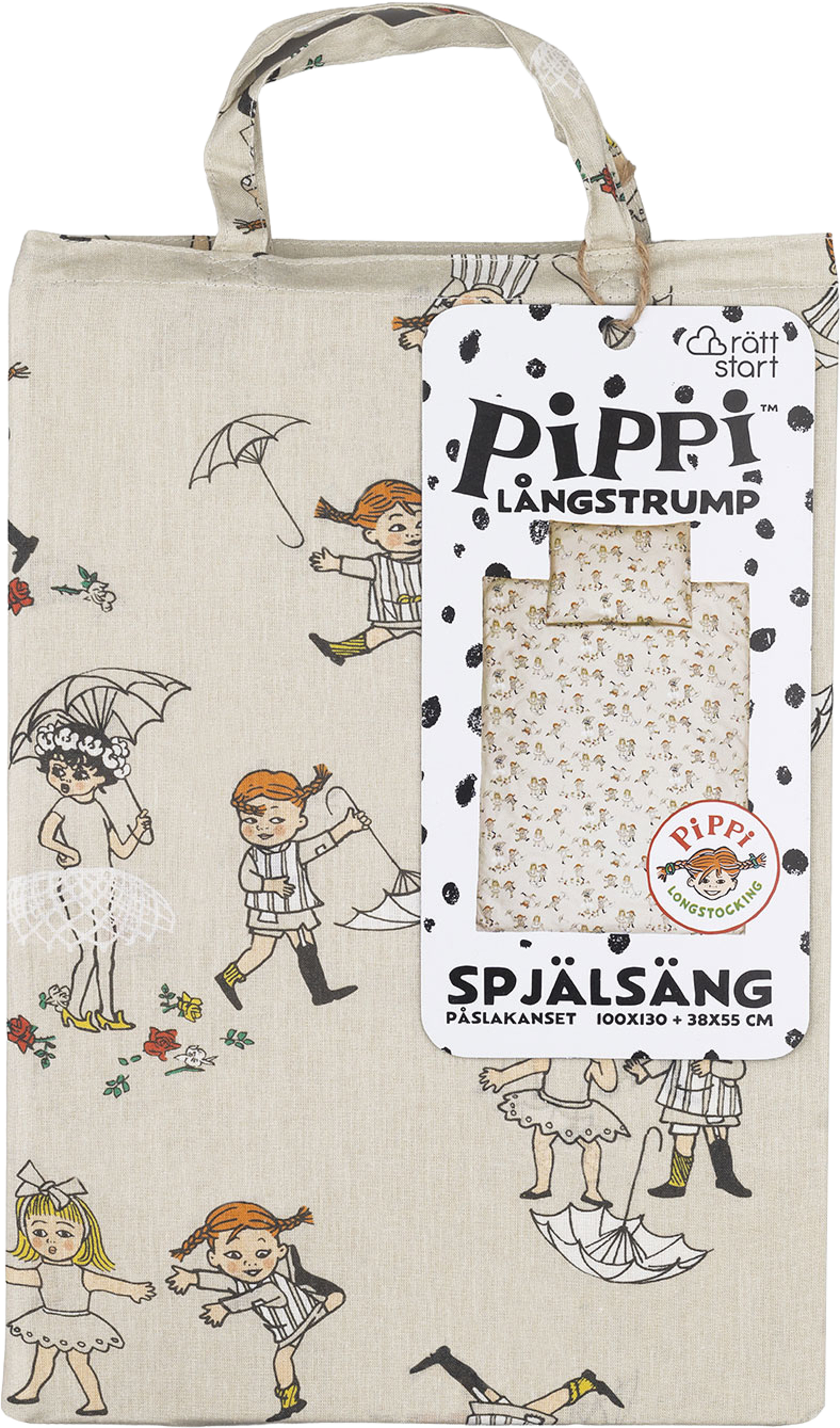 Pippi Påslakanset, spjälsäng, från PIPPI, i färgen Beige. Klicka för att öppna bilden i stort format