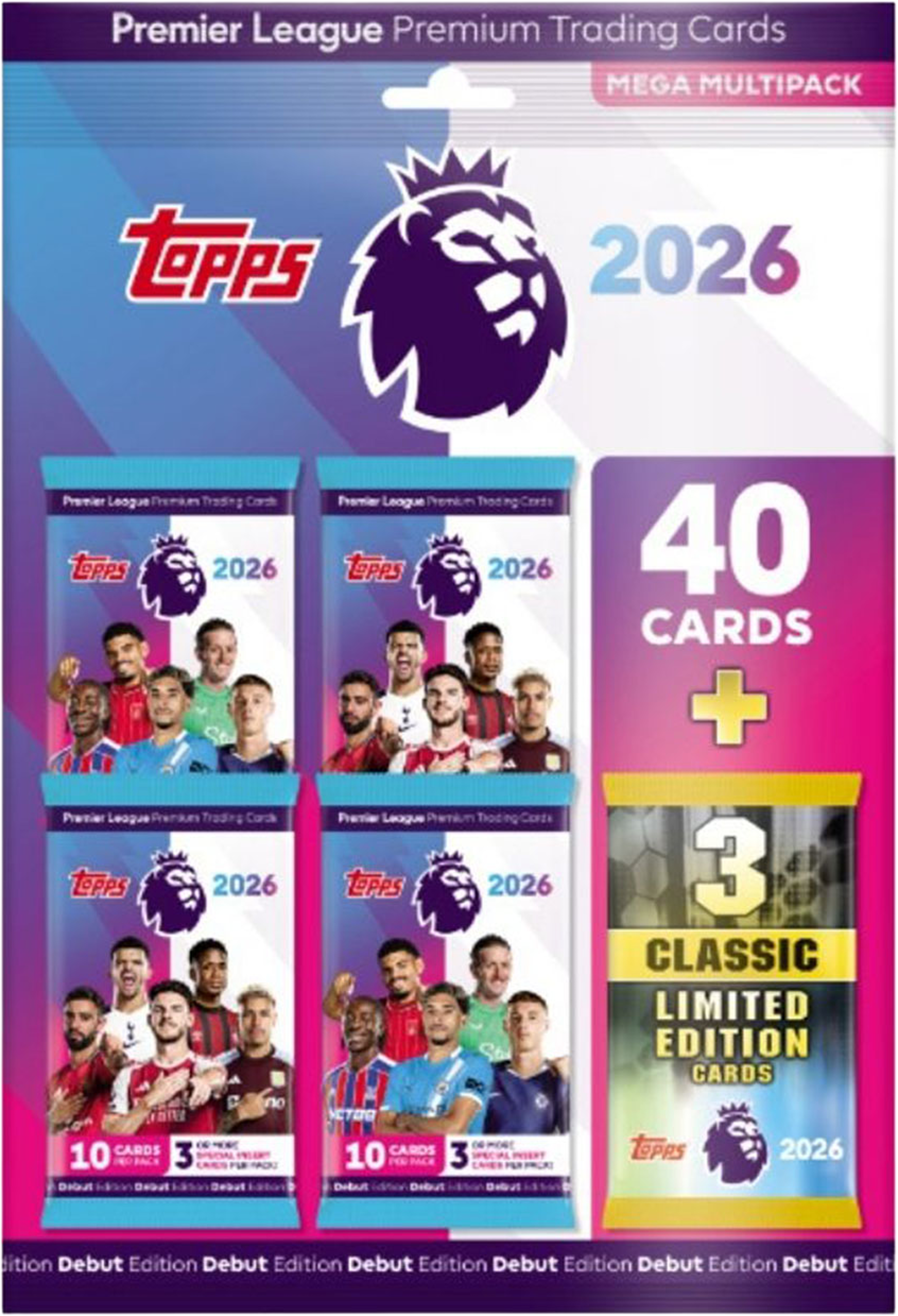 Topps Premier League Mega Multipack, från Topps. Klicka för att öppna bilden i stort format