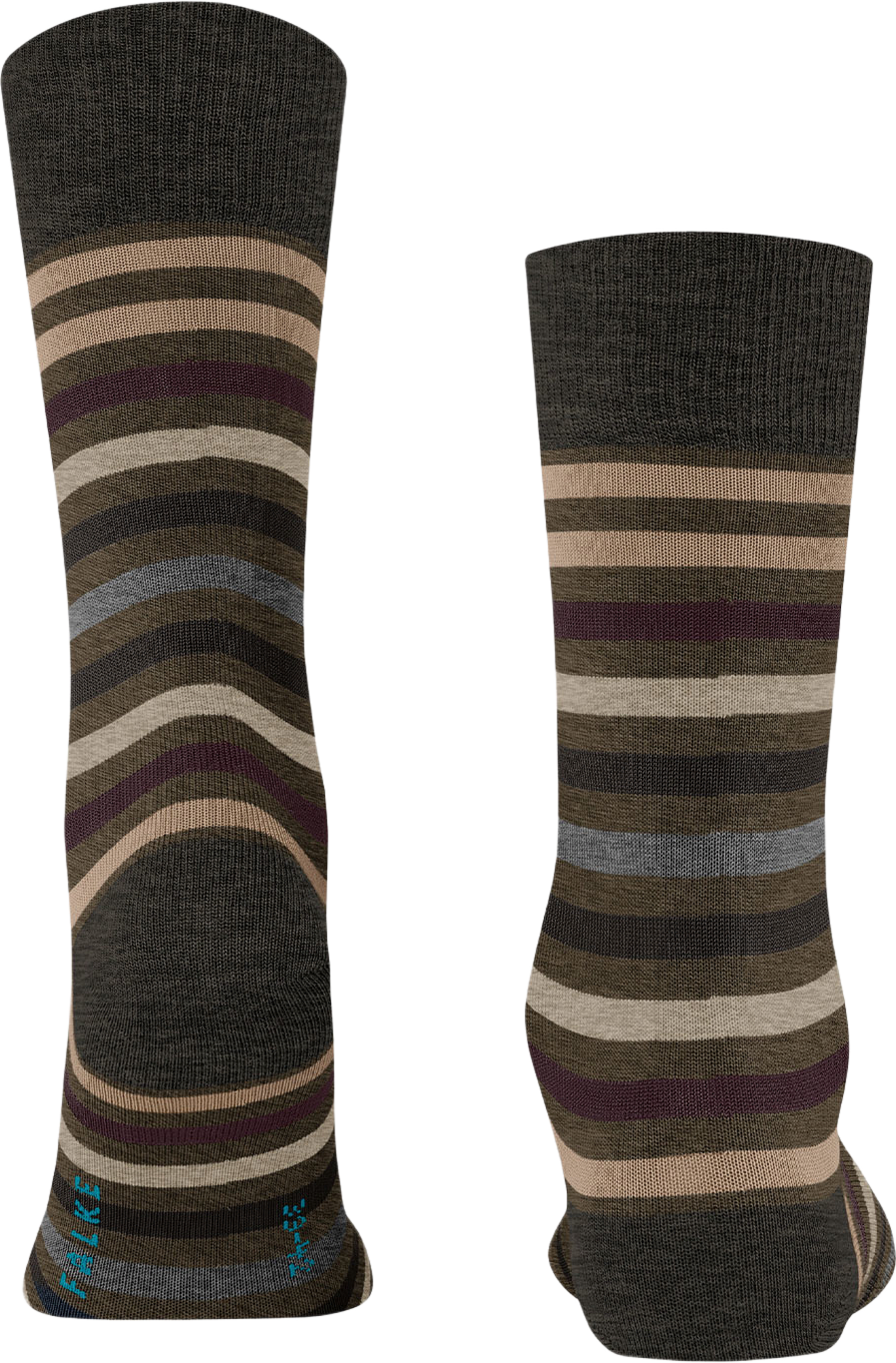 Tinted Stripe Socks, från Falke, i färgen Beech. Klicka för att öppna bilden i stort format