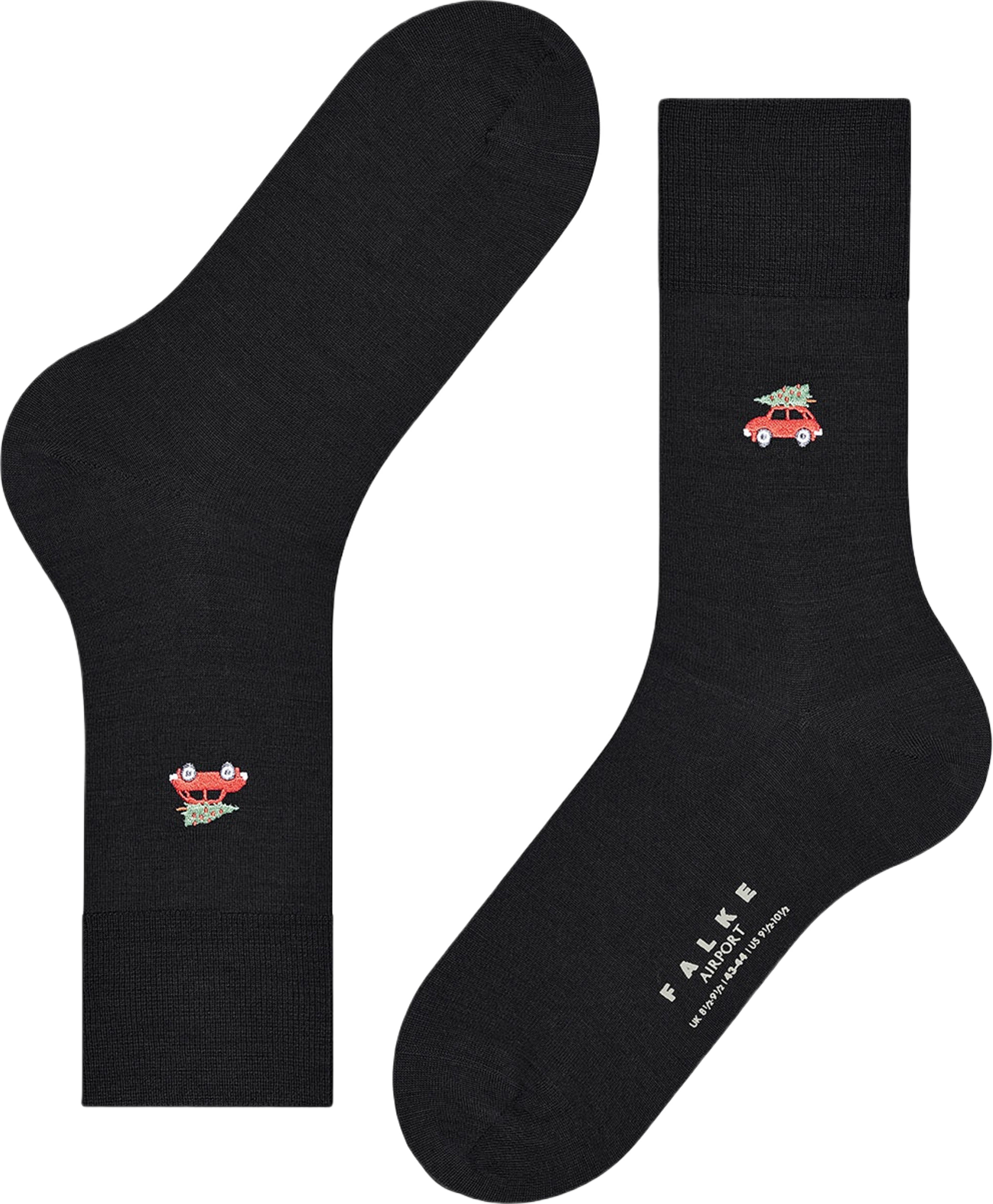 Airport X-mas Car Socks, från Falke, i färgen Black. Klicka för att öppna bilden i stort format