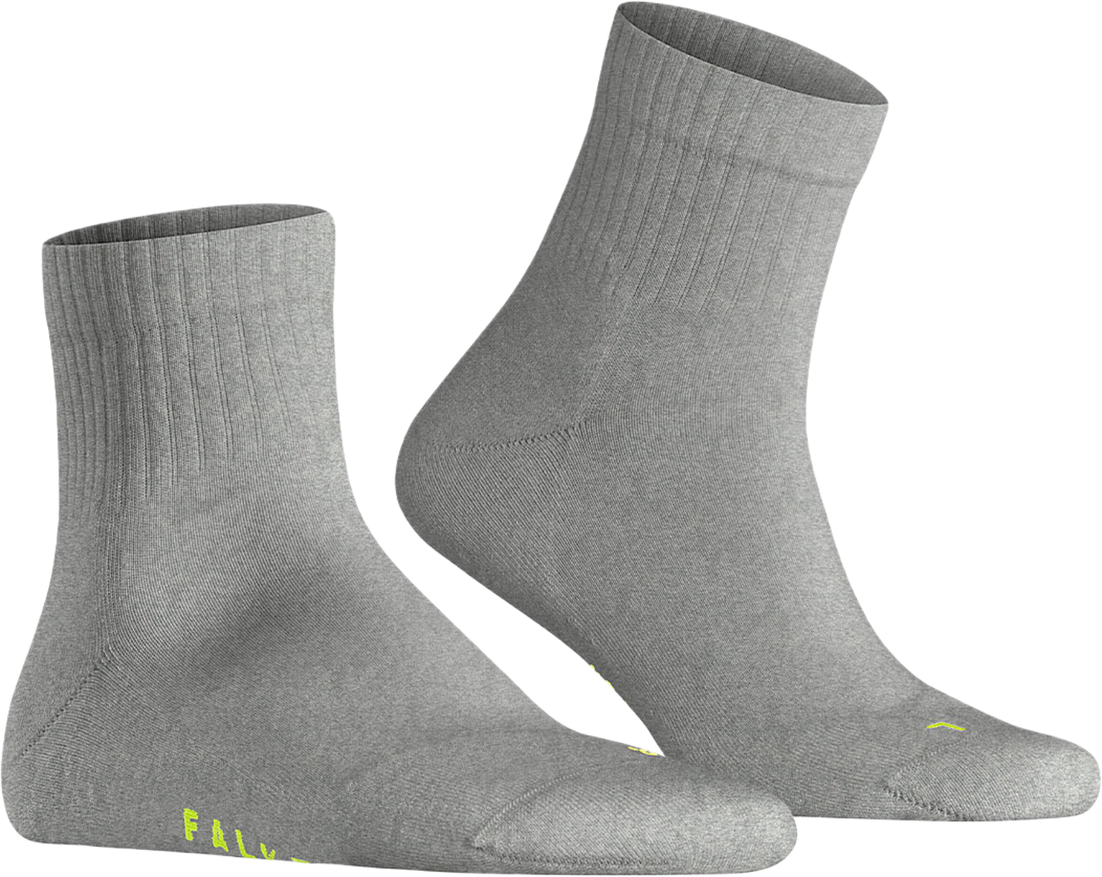 Run Rib Unisex Short Socks, från Falke, i färgen Light Grey. Klicka för att öppna bilden i stort format