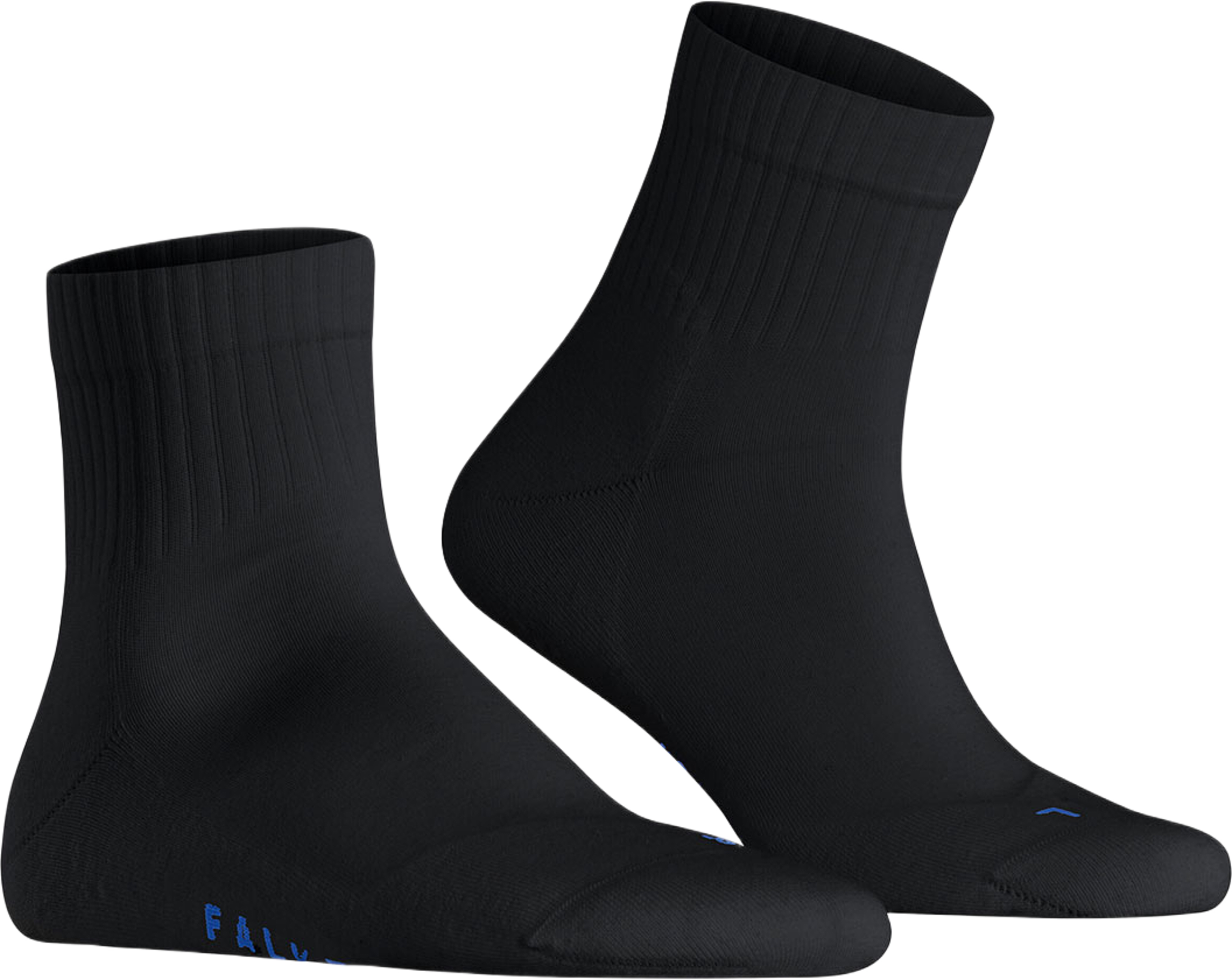 Run Rib Unisex Short Socks, från Falke, i färgen Black. Klicka för att öppna bilden i stort format