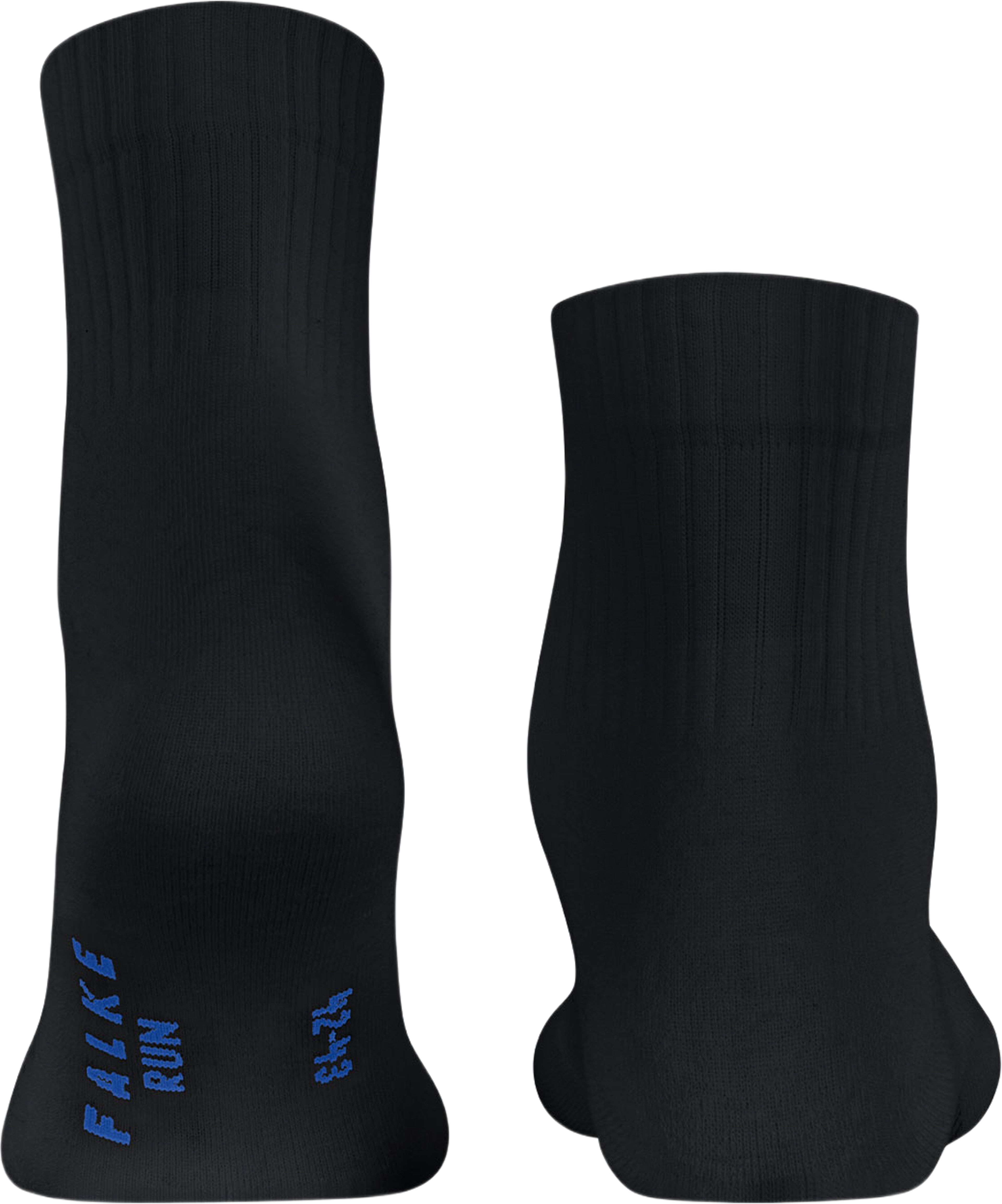 Run Rib Unisex Short Socks, från Falke, i färgen Black. Klicka för att öppna bilden i stort format
