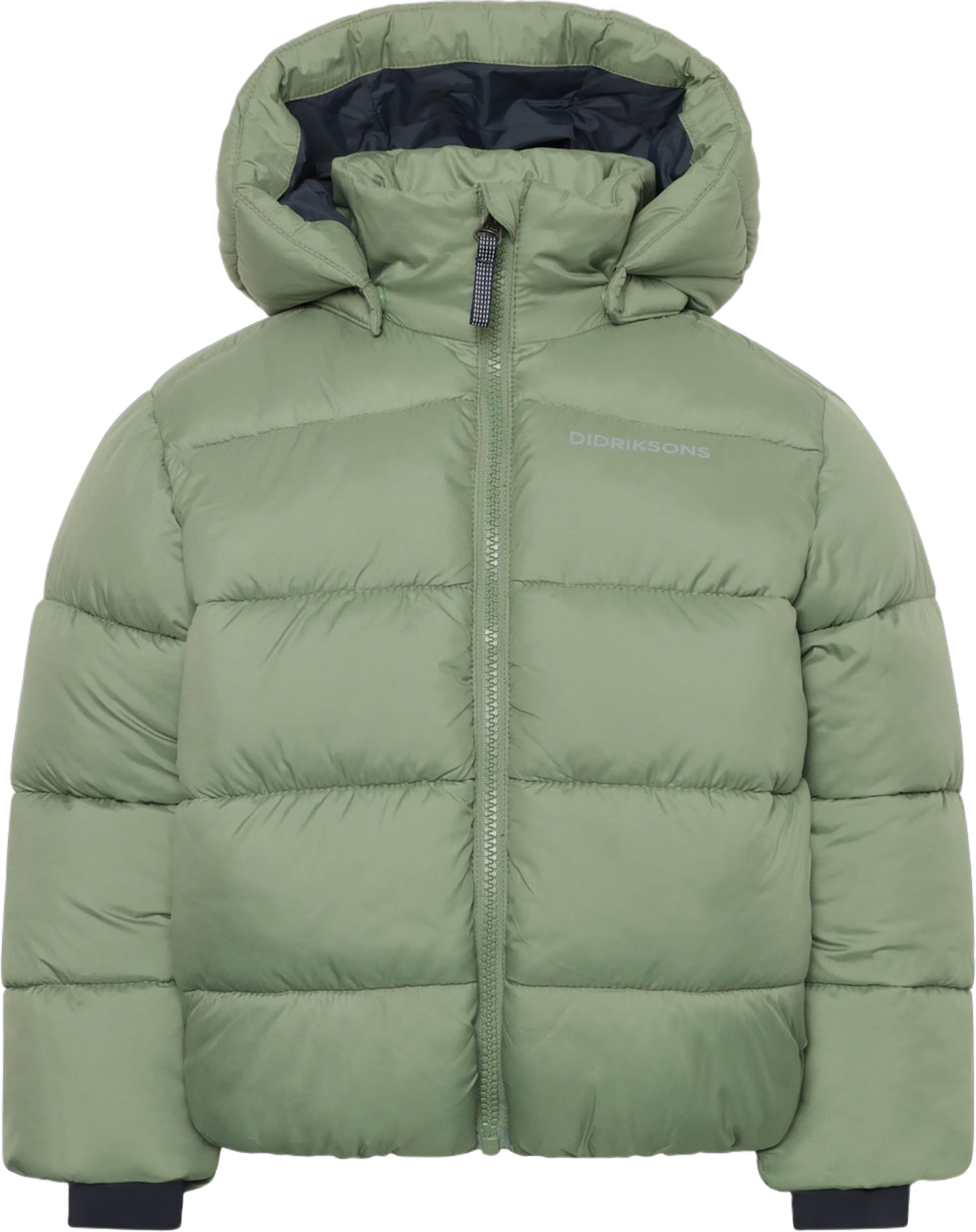 Roxen Kids Jacket, från Didriksons, i färgen Light Moss.