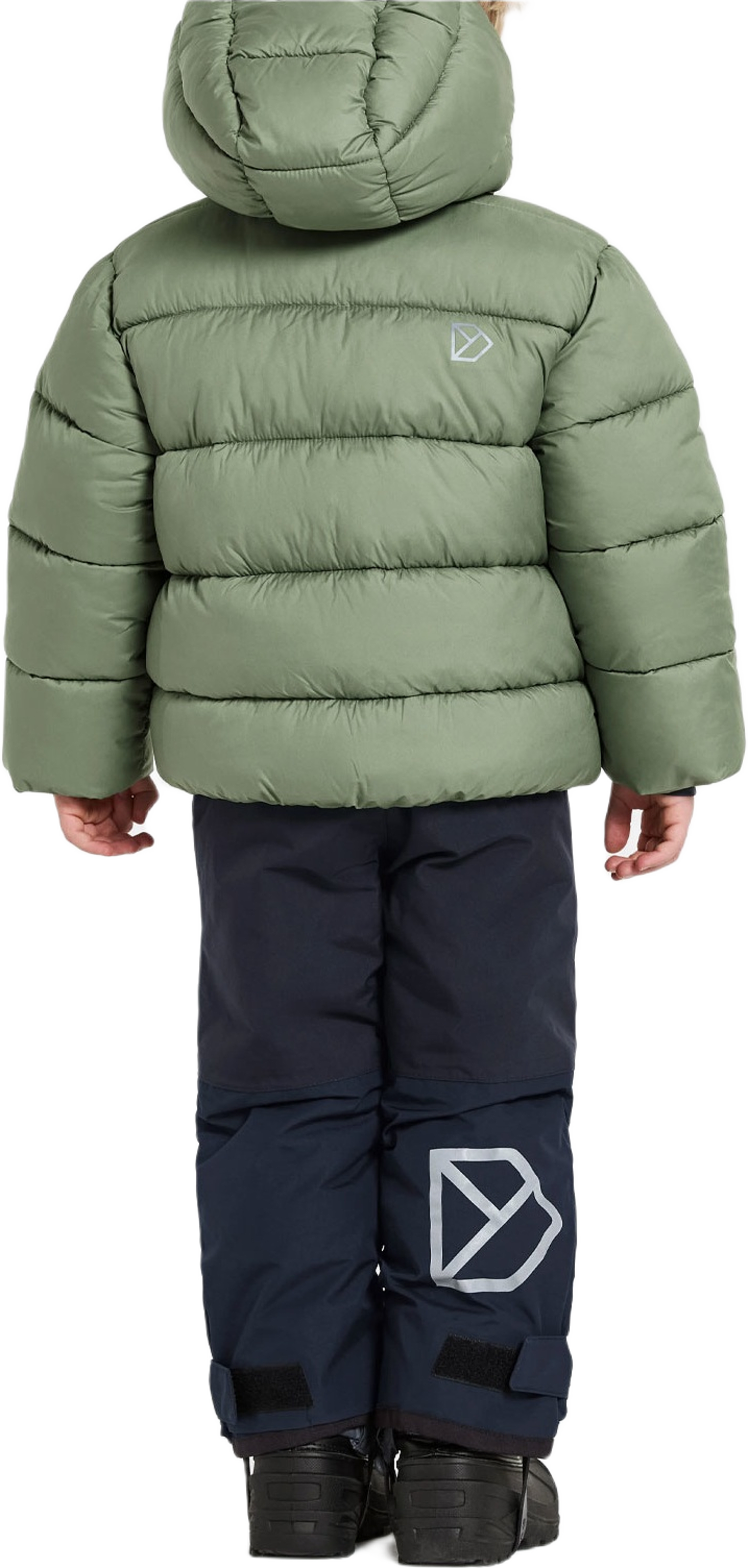 Roxen Kids Jacket, från Didriksons, i färgen Light Moss.