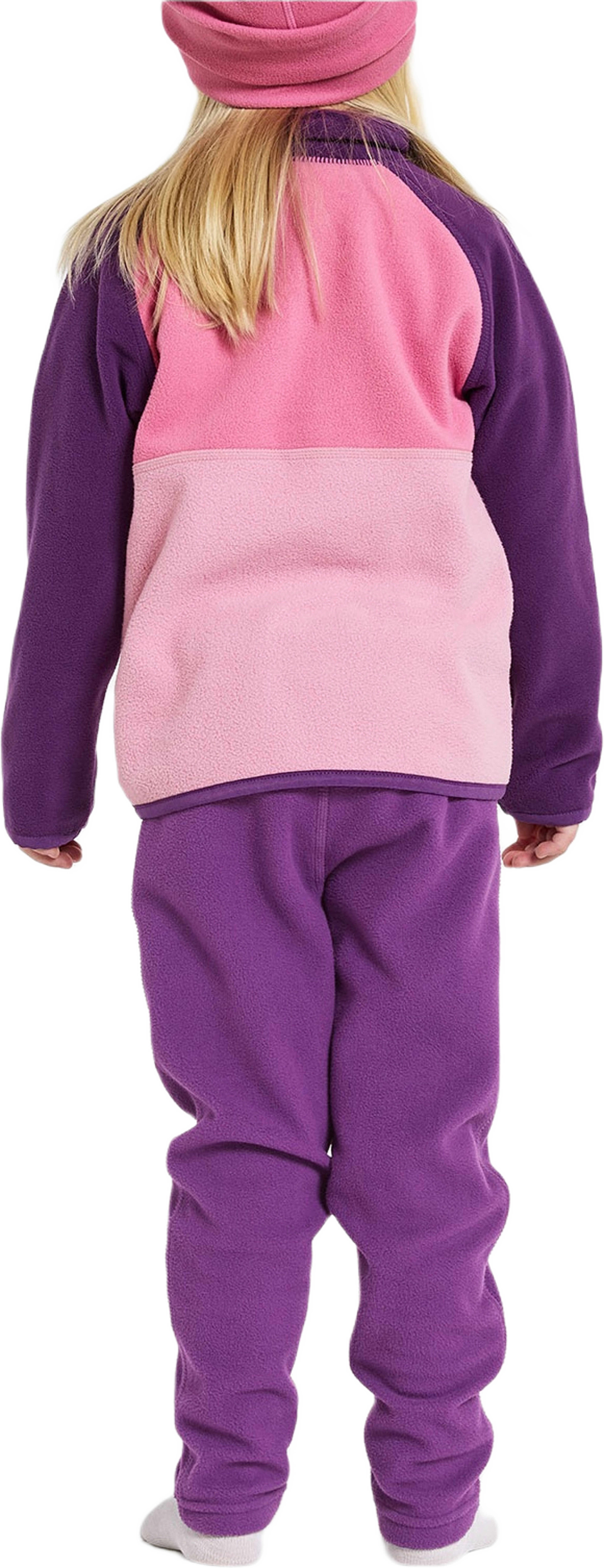 Monte Kids Half Button, från Didriksons, i färgen Light Heather Pink.