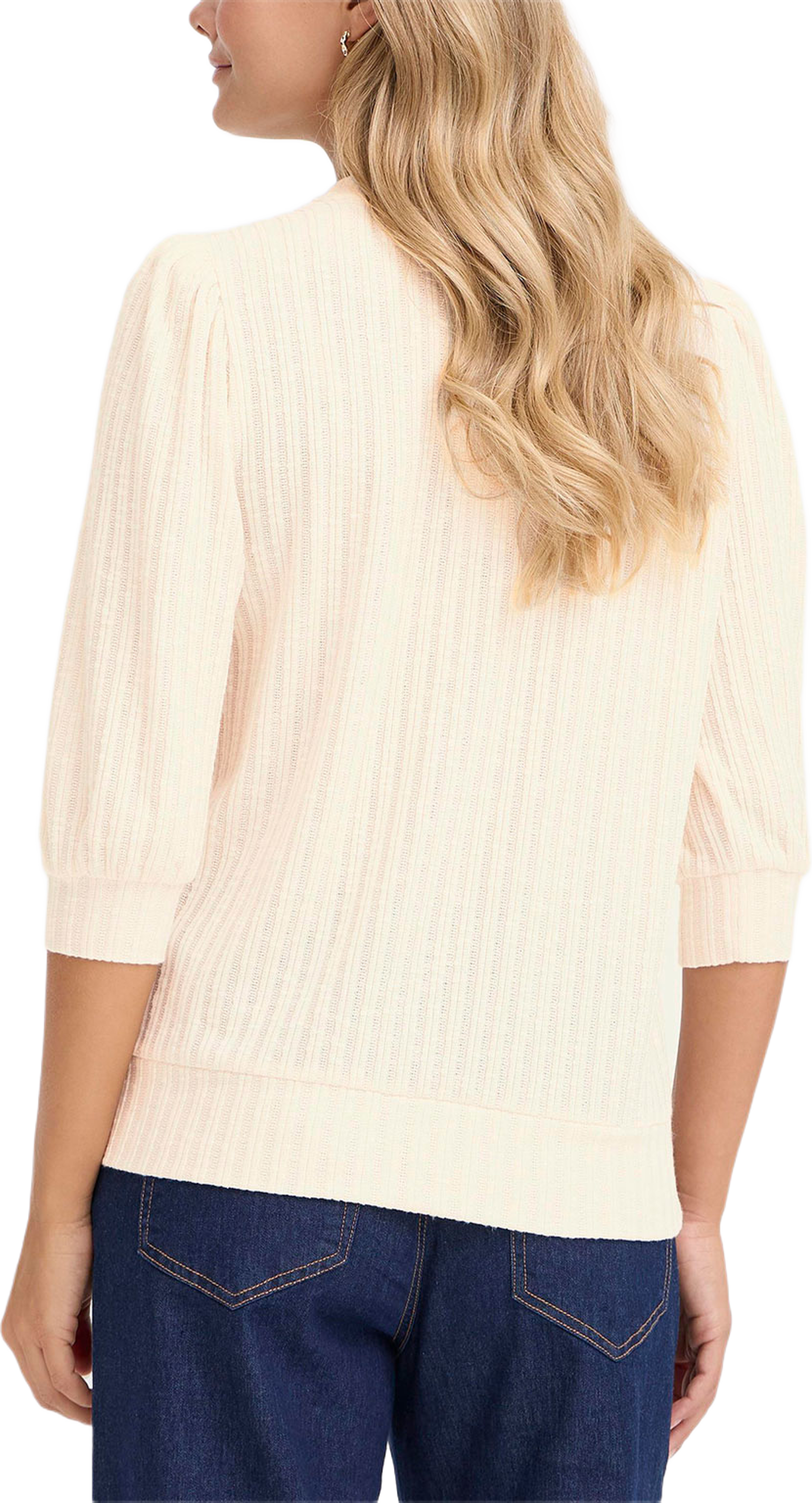 FRDAMIA TEE 1, från Fransa, i färgen Oatmeal Melange. Klicka för att öppna bilden i stort format