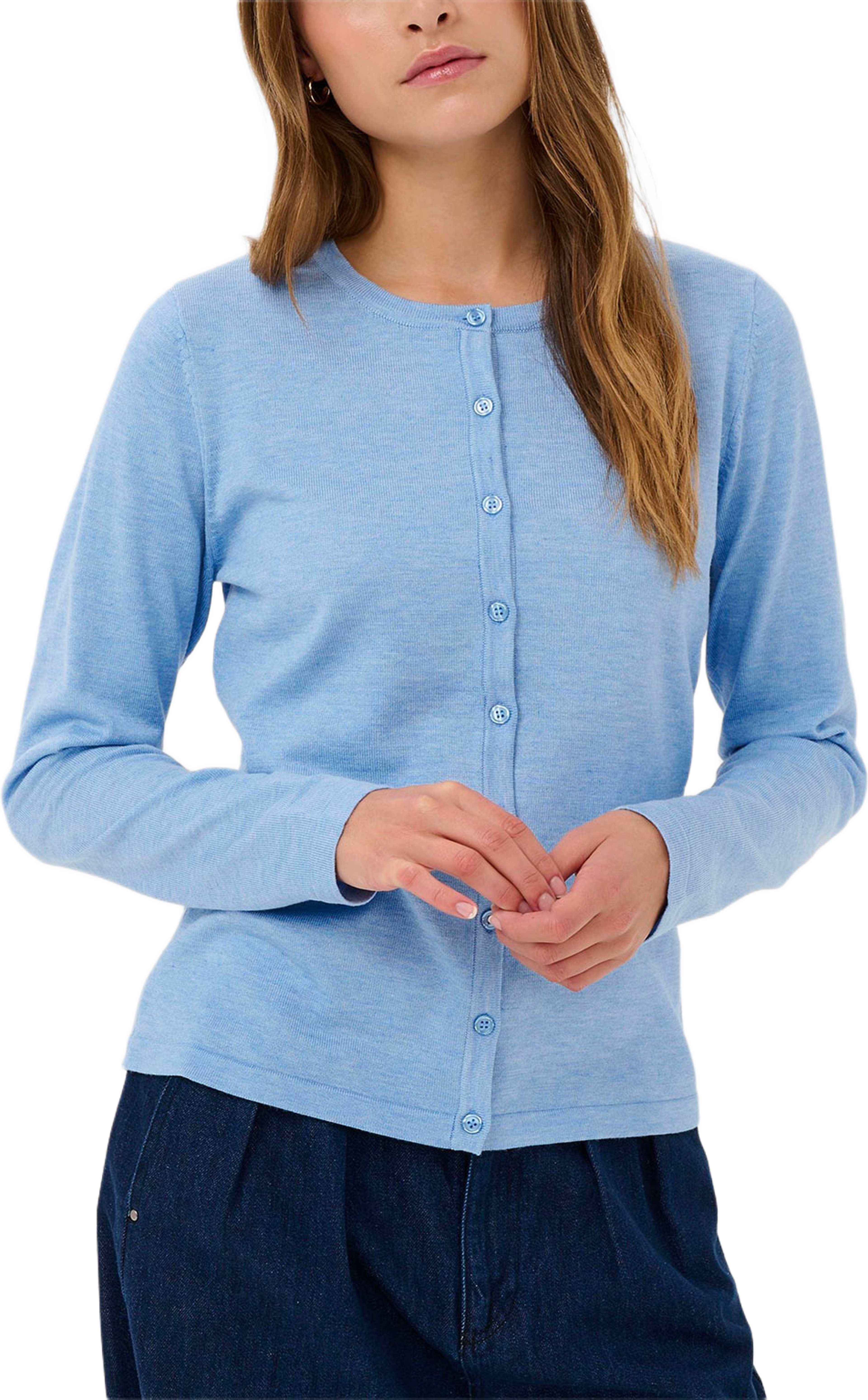 MilaSZ Cardigan, från Saint Tropez, i färgen Allure Melange. Klicka för att öppna bilden i stort format