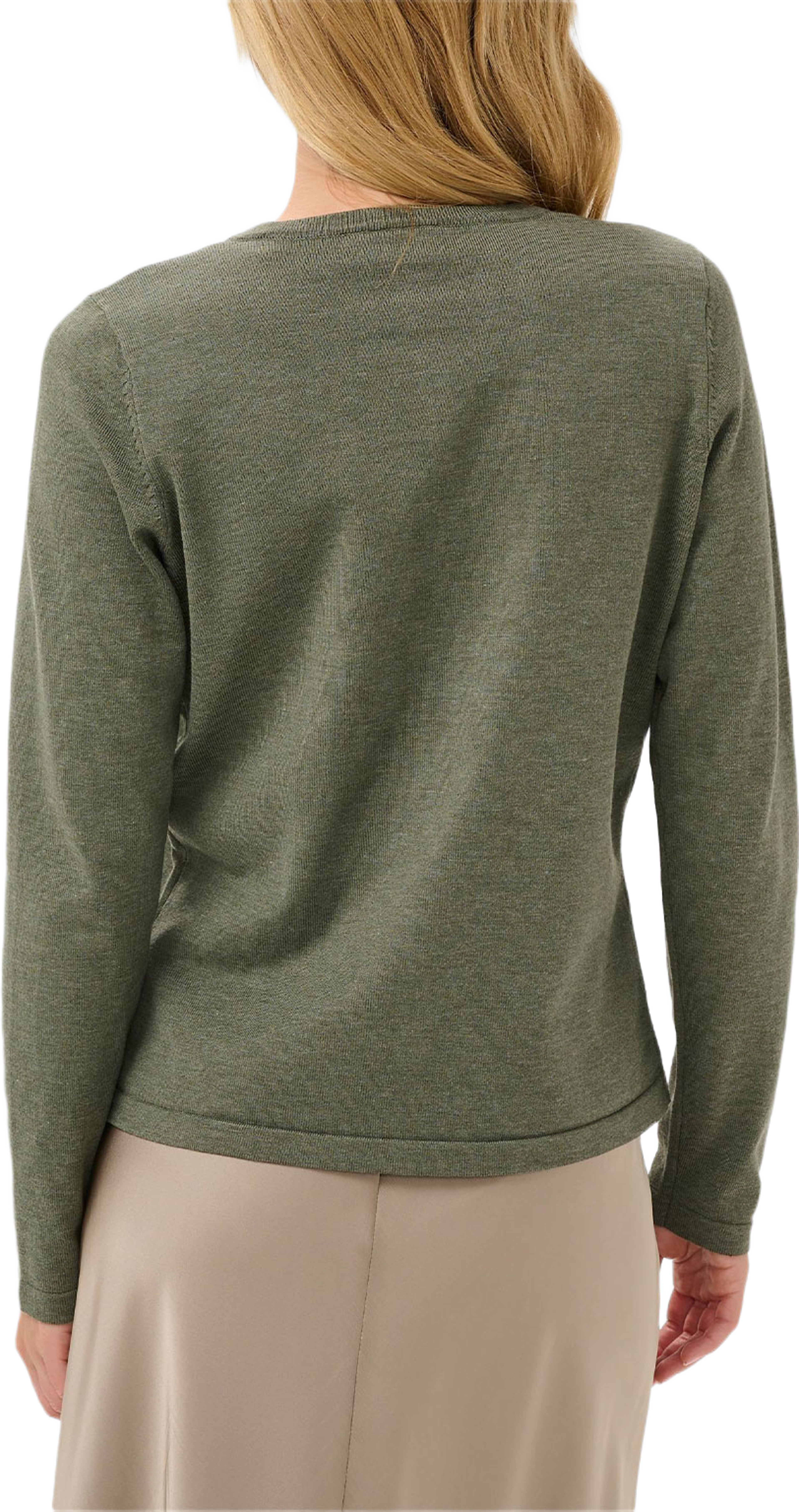 MilaSZ Cardigan, från Saint Tropez, i färgen Agave Green Melange. Klicka för att öppna bilden i stort format