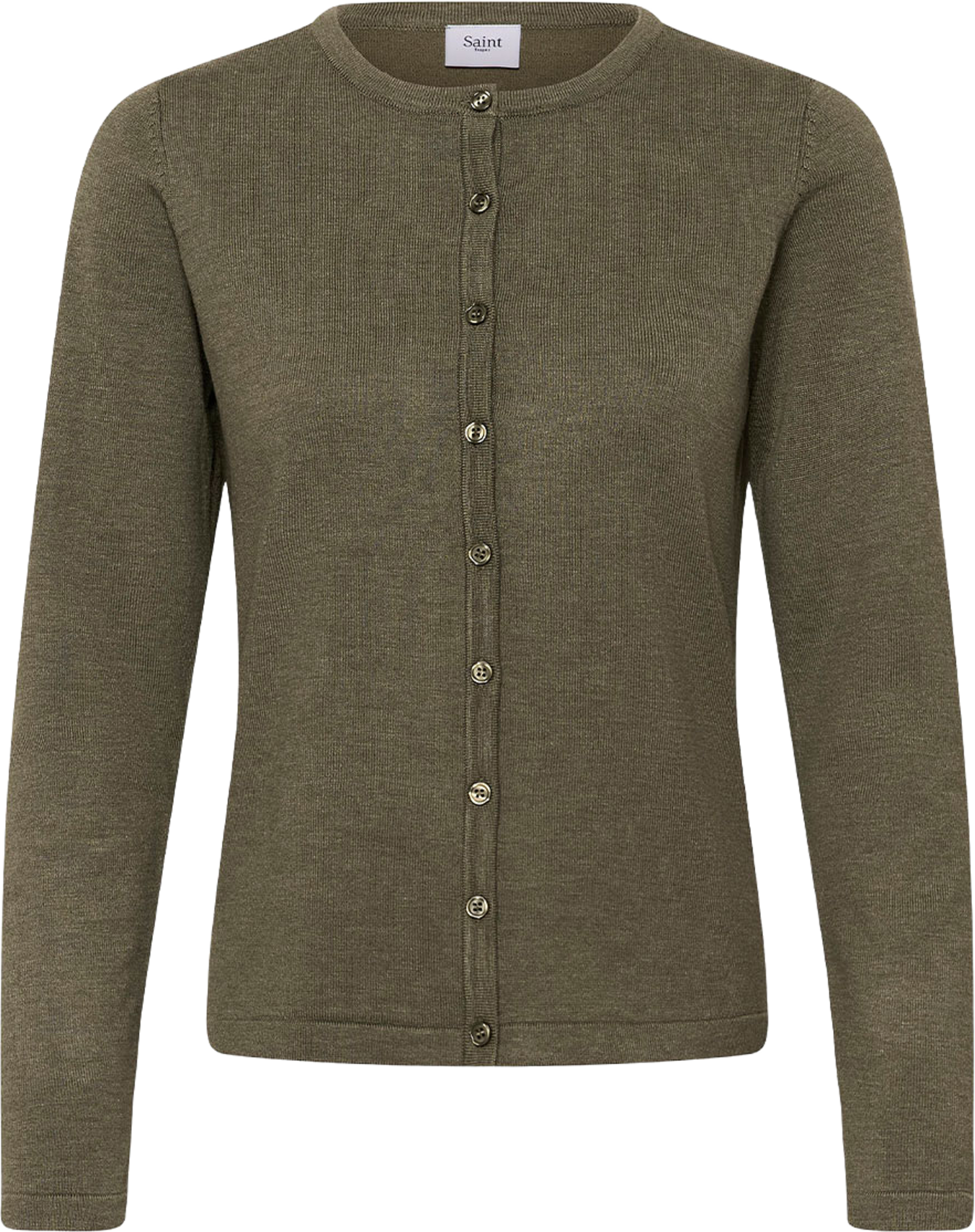 MilaSZ Cardigan, från Saint Tropez, i färgen Agave Green Melange. Klicka för att öppna bilden i stort format