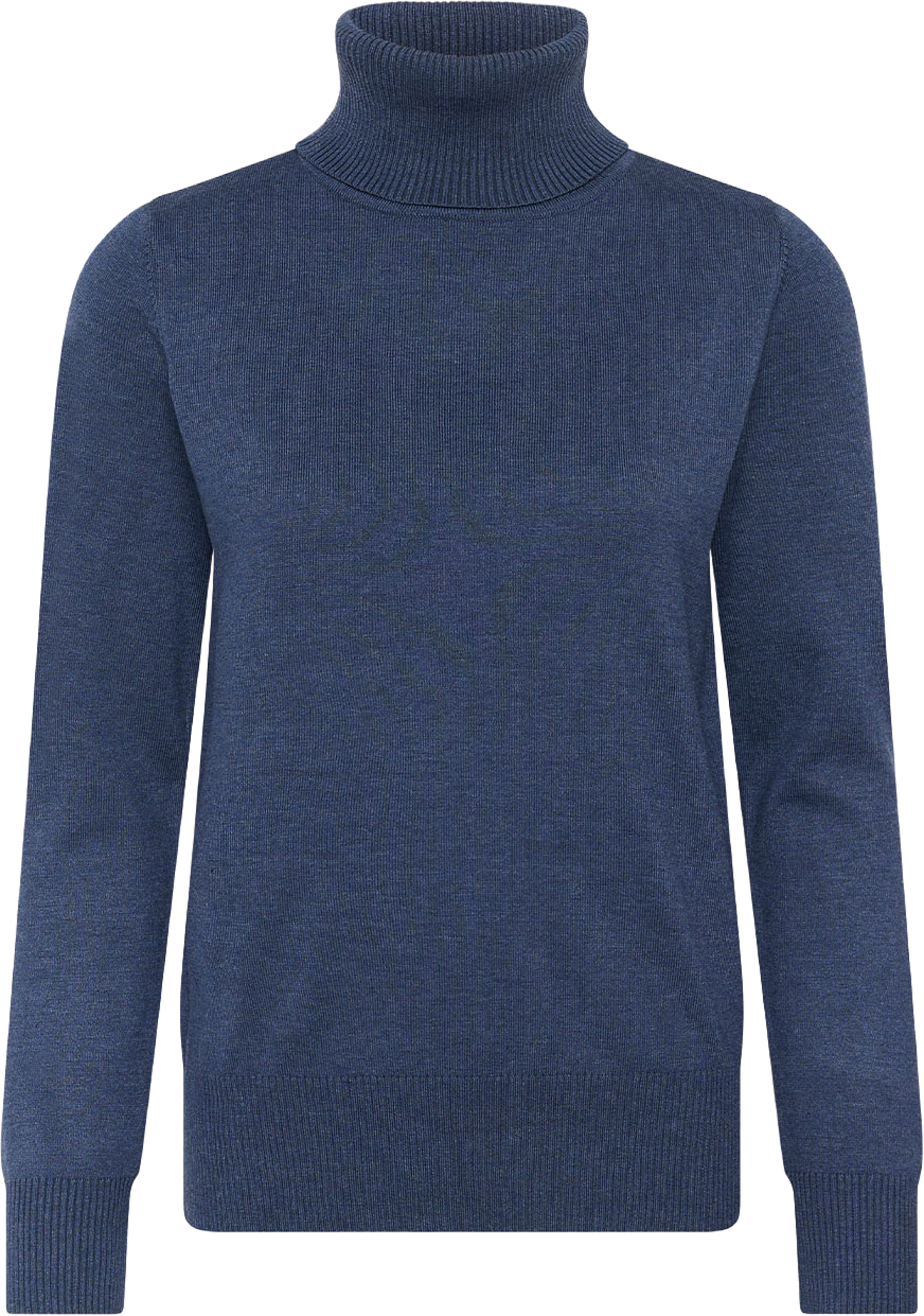 Roller Neck Sweater, från Saint Tropez, i färgen Vintage Indigo Melange. Klicka för att öppna bilden i stort format