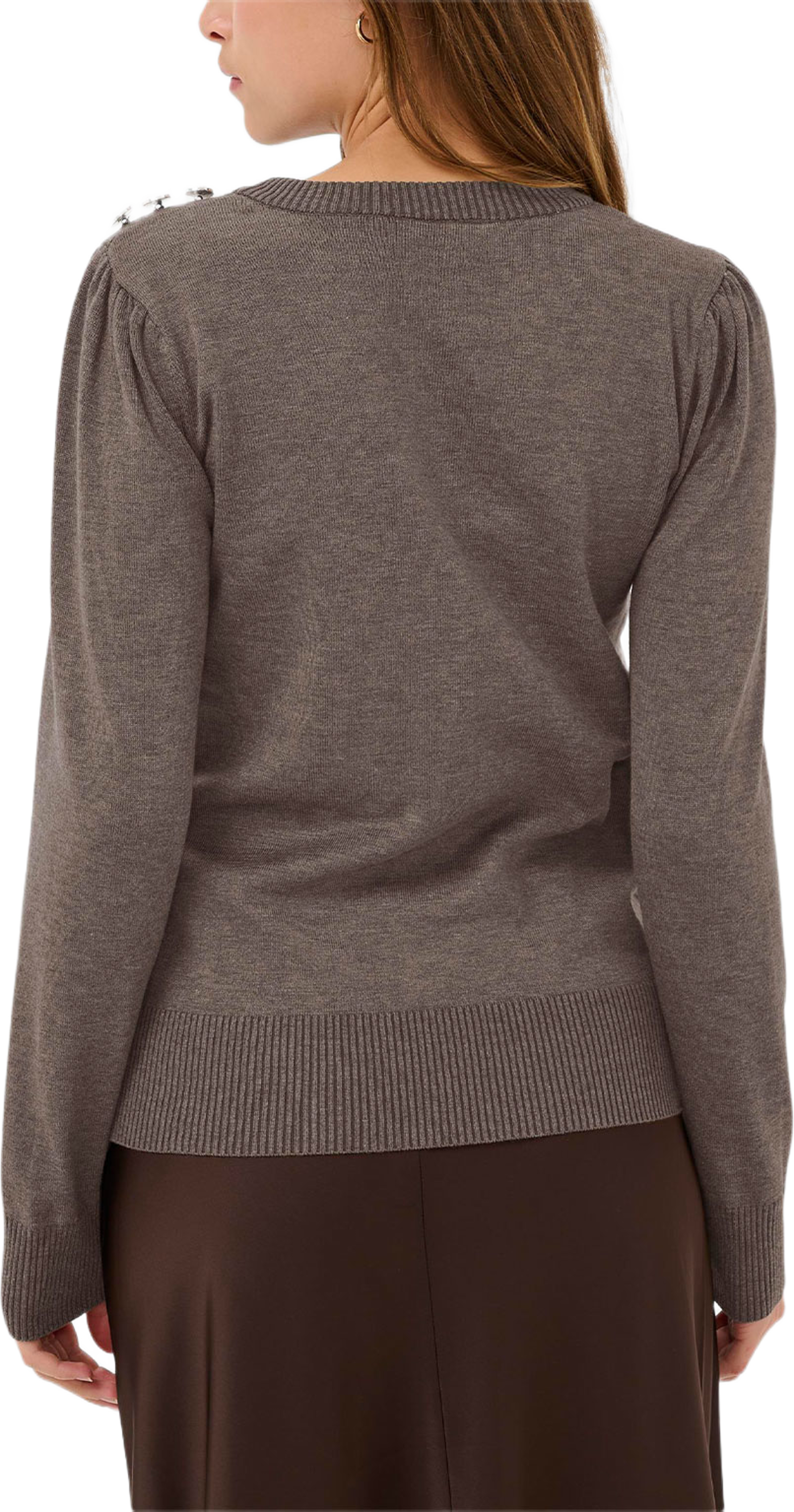 MoeSZ Deco Pullover, från Saint Tropez, i färgen Mink Melange. Klicka för att öppna bilden i stort format