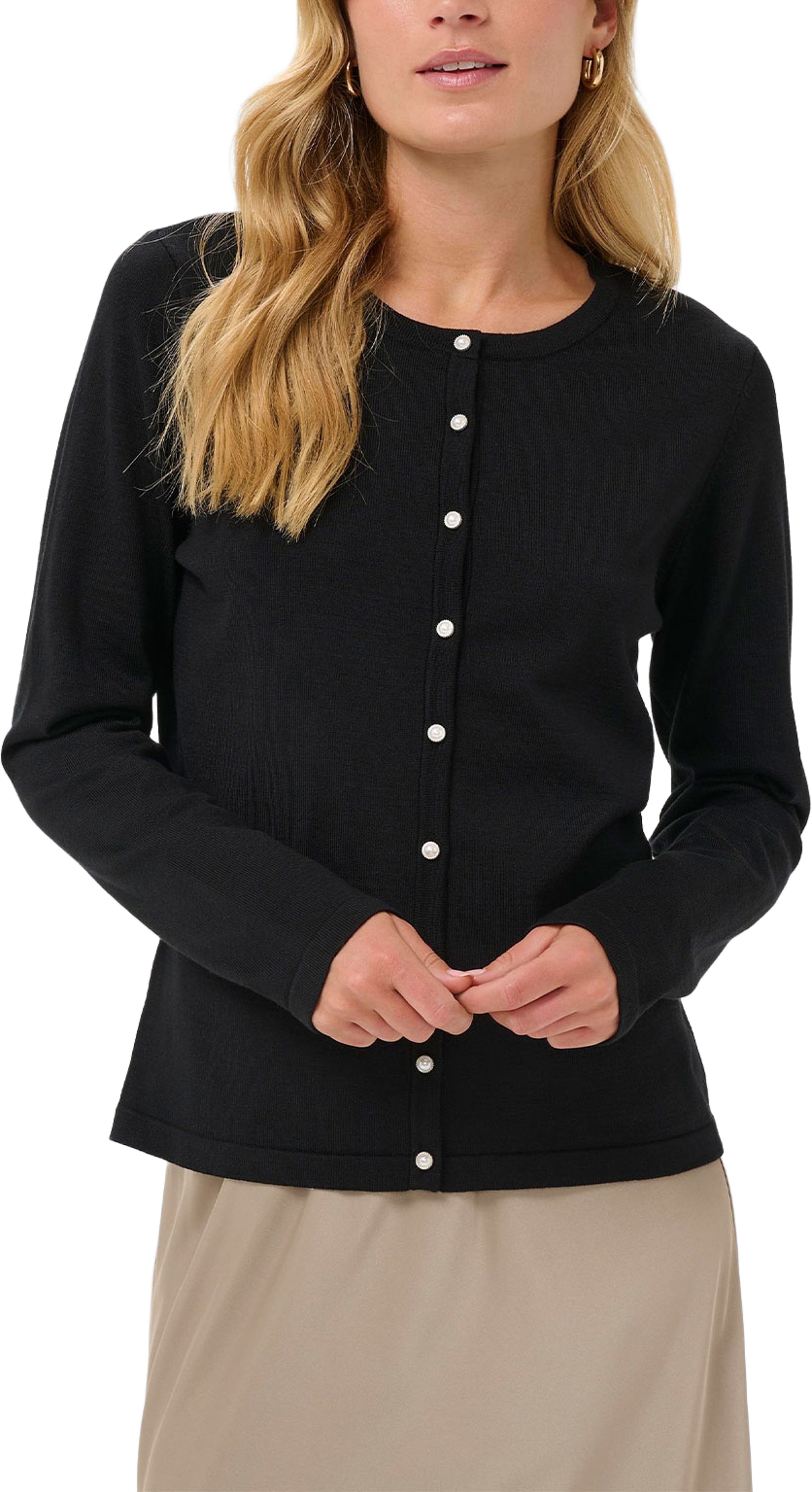 JilaSZ Deco Cardigan, från Saint Tropez, i färgen Black. Klicka för att öppna bilden i stort format