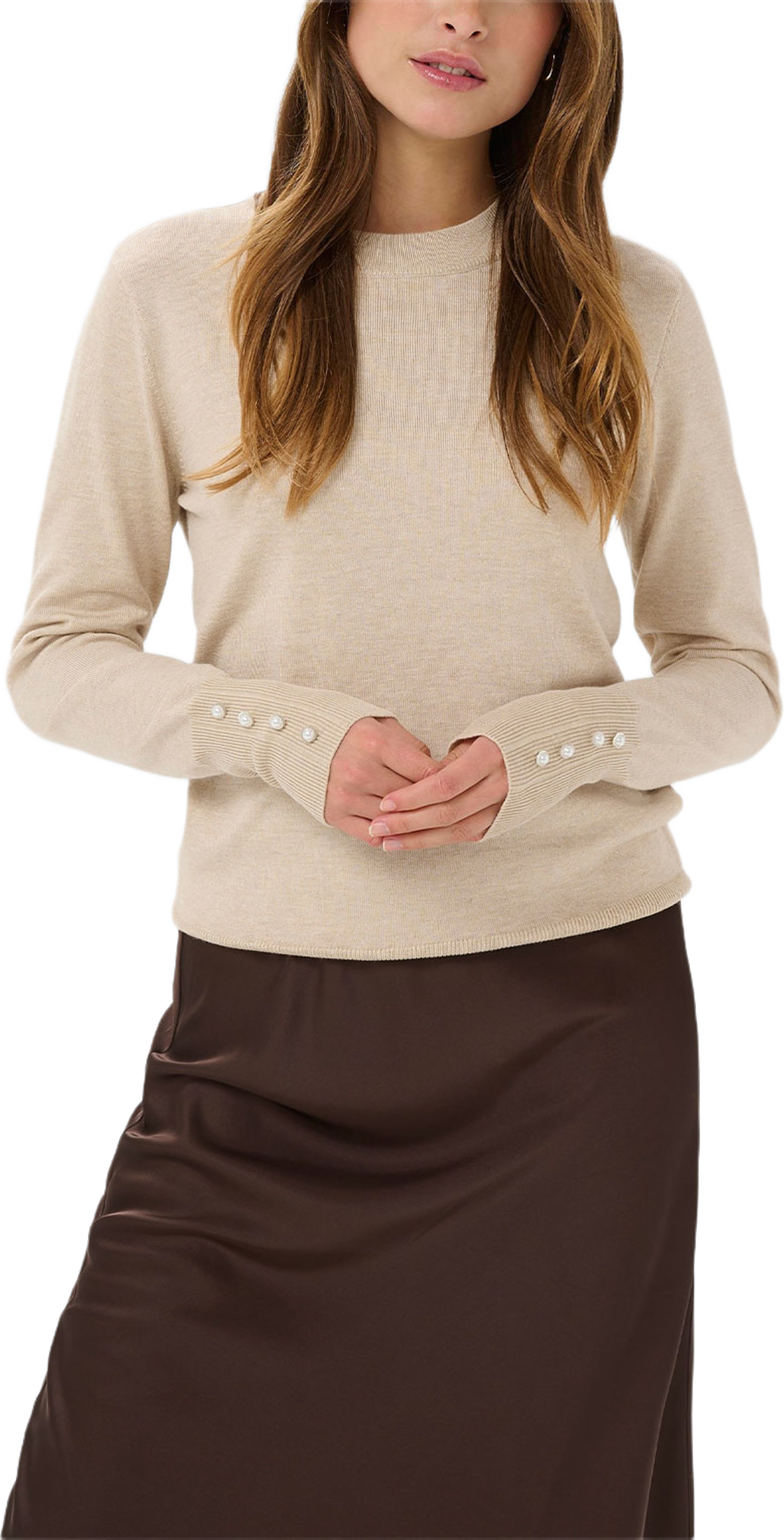 JilaSZ Deco Pullover, från Saint Tropez, i färgen Chateau Gray Melange. Klicka för att öppna bilden i stort format