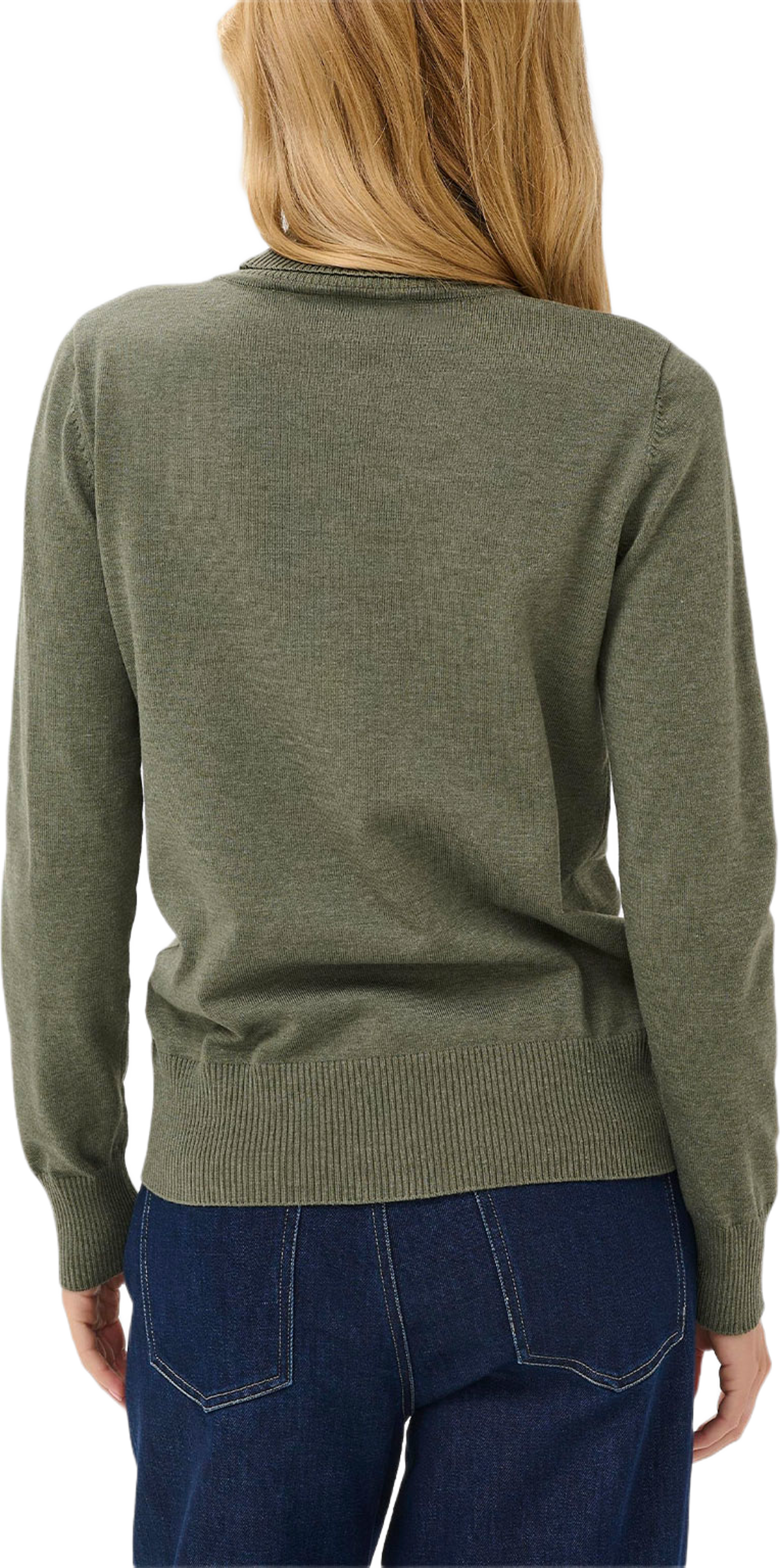 Roller Neck Sweater, från Saint Tropez, i färgen Agave Green Melange. Klicka för att öppna bilden i stort format
