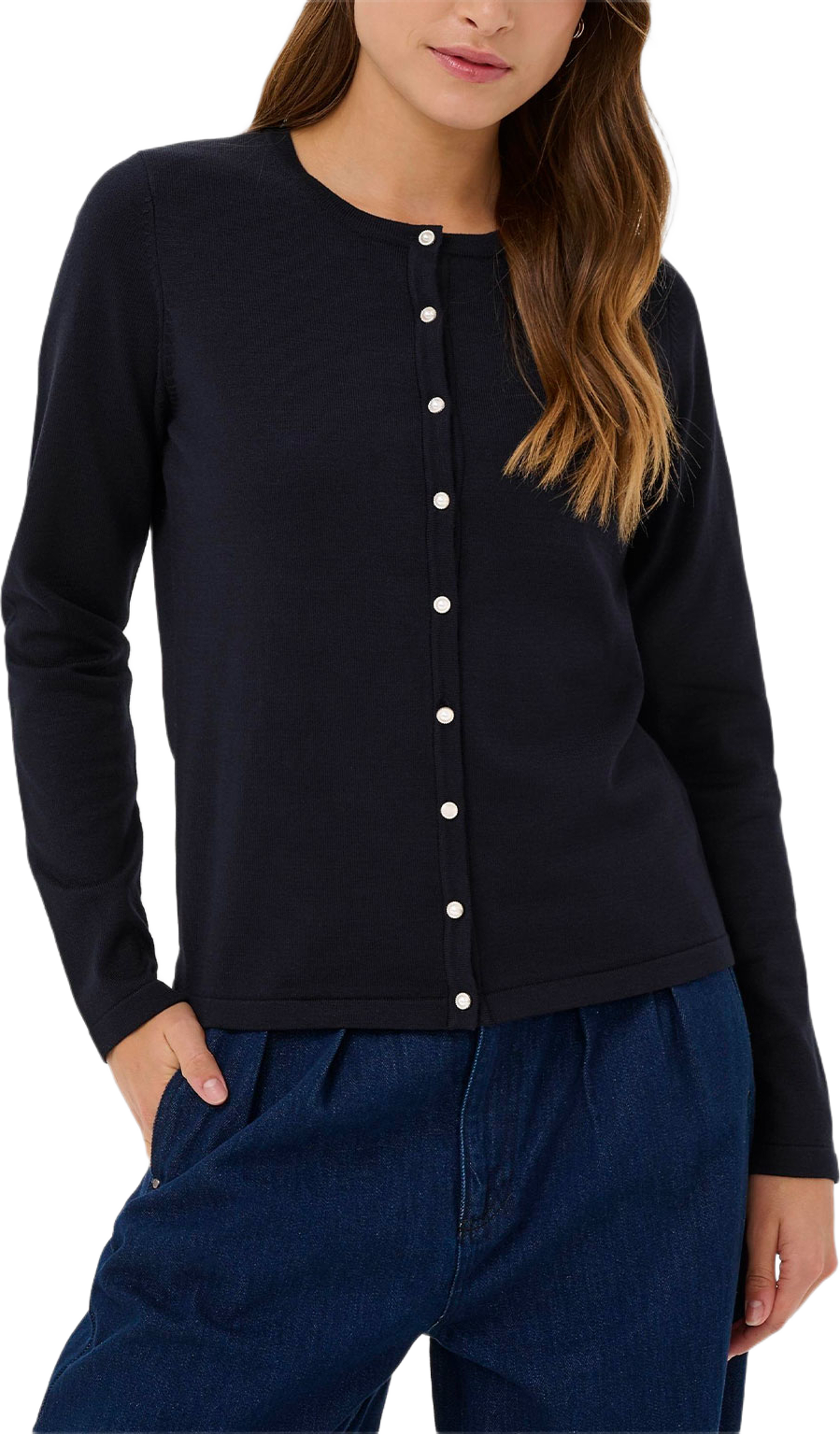 JilaSZ Deco Cardigan, från Saint Tropez, i färgen Night Sky. Klicka för att öppna bilden i stort format