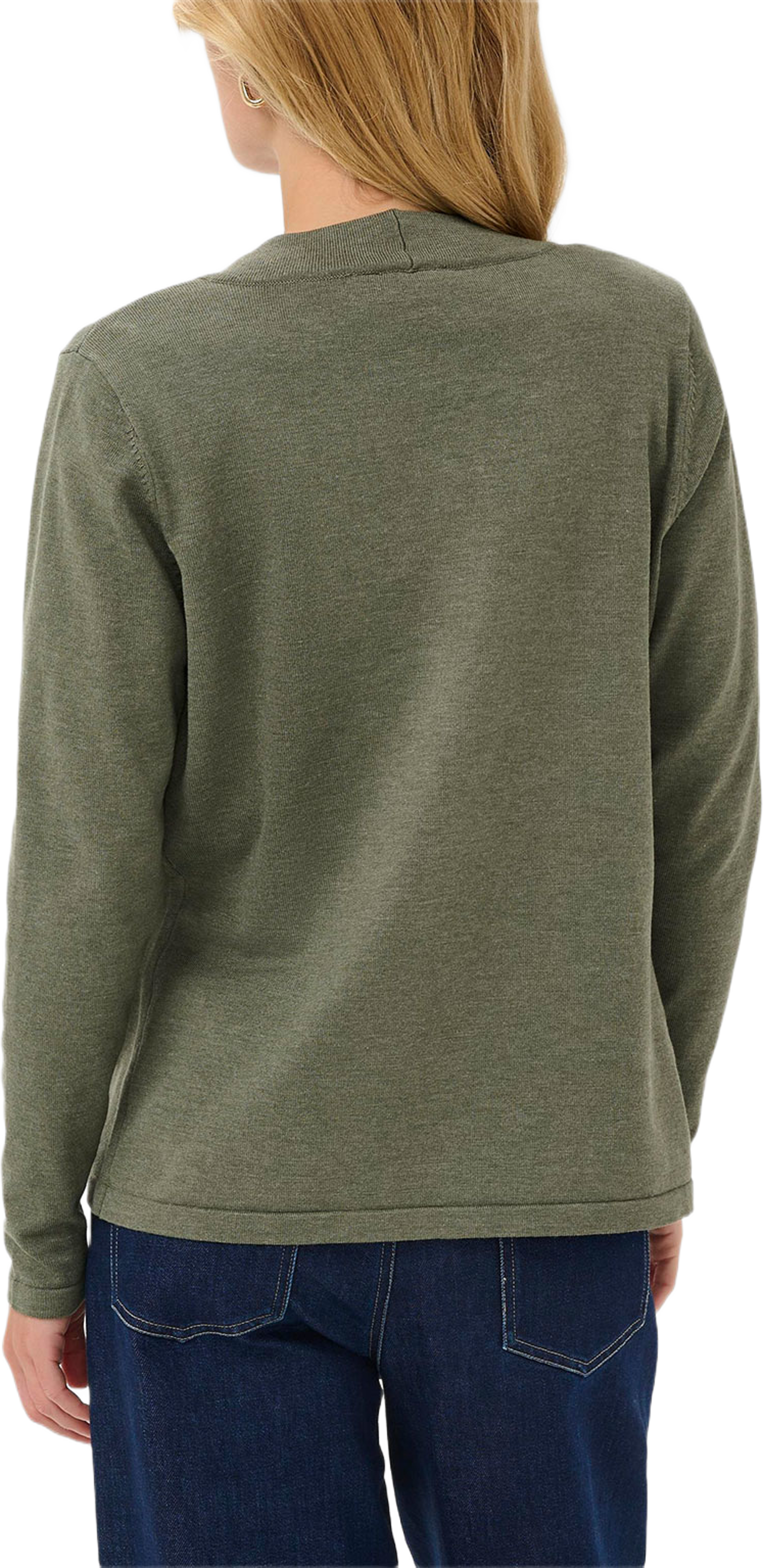 MilaSZ Tie Cardigan, från Saint Tropez, i färgen Agave Green Melange. Klicka för att öppna bilden i stort format