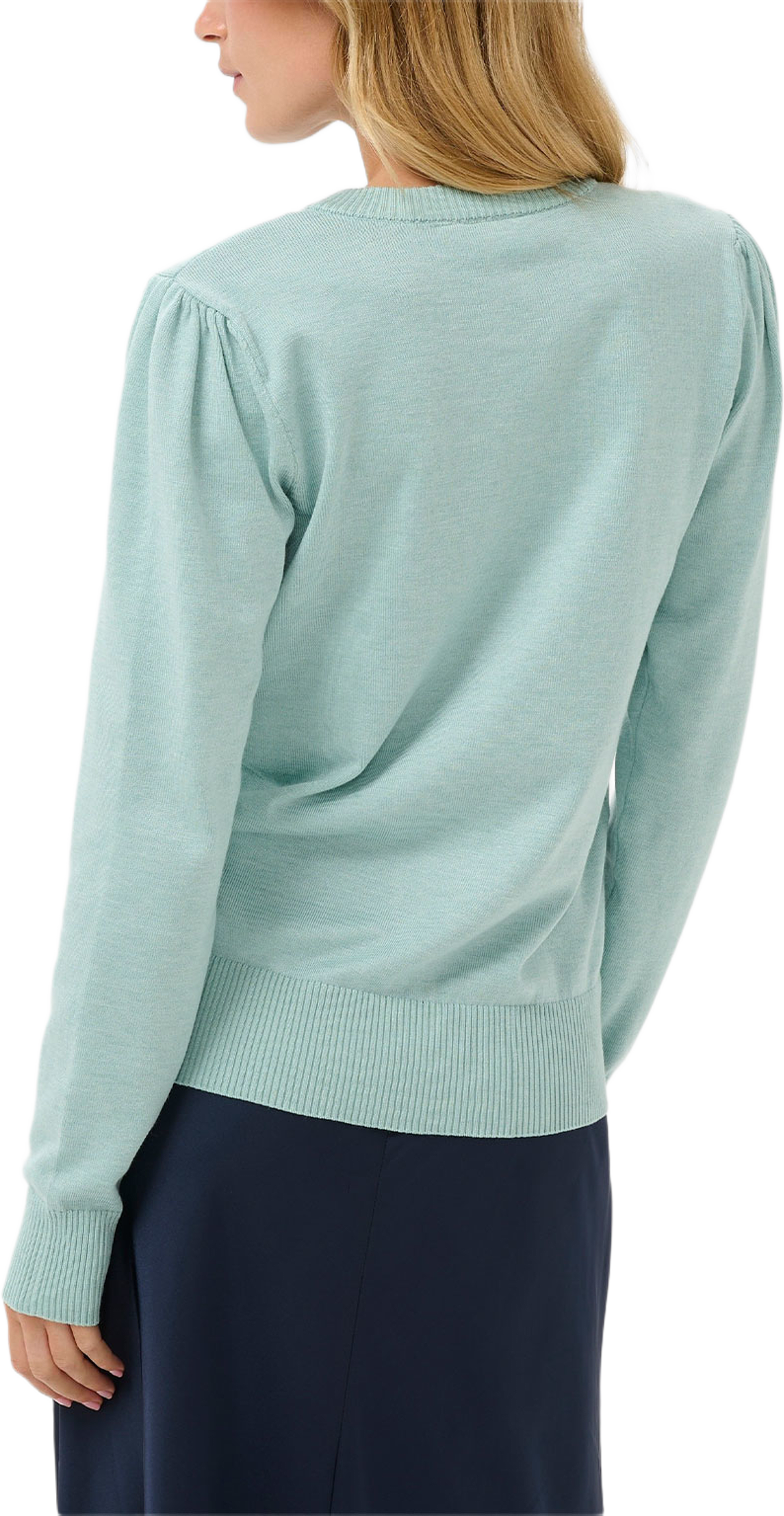 Mila Sweater, från Saint Tropez, i färgen Ether Melange. Klicka för att öppna bilden i stort format