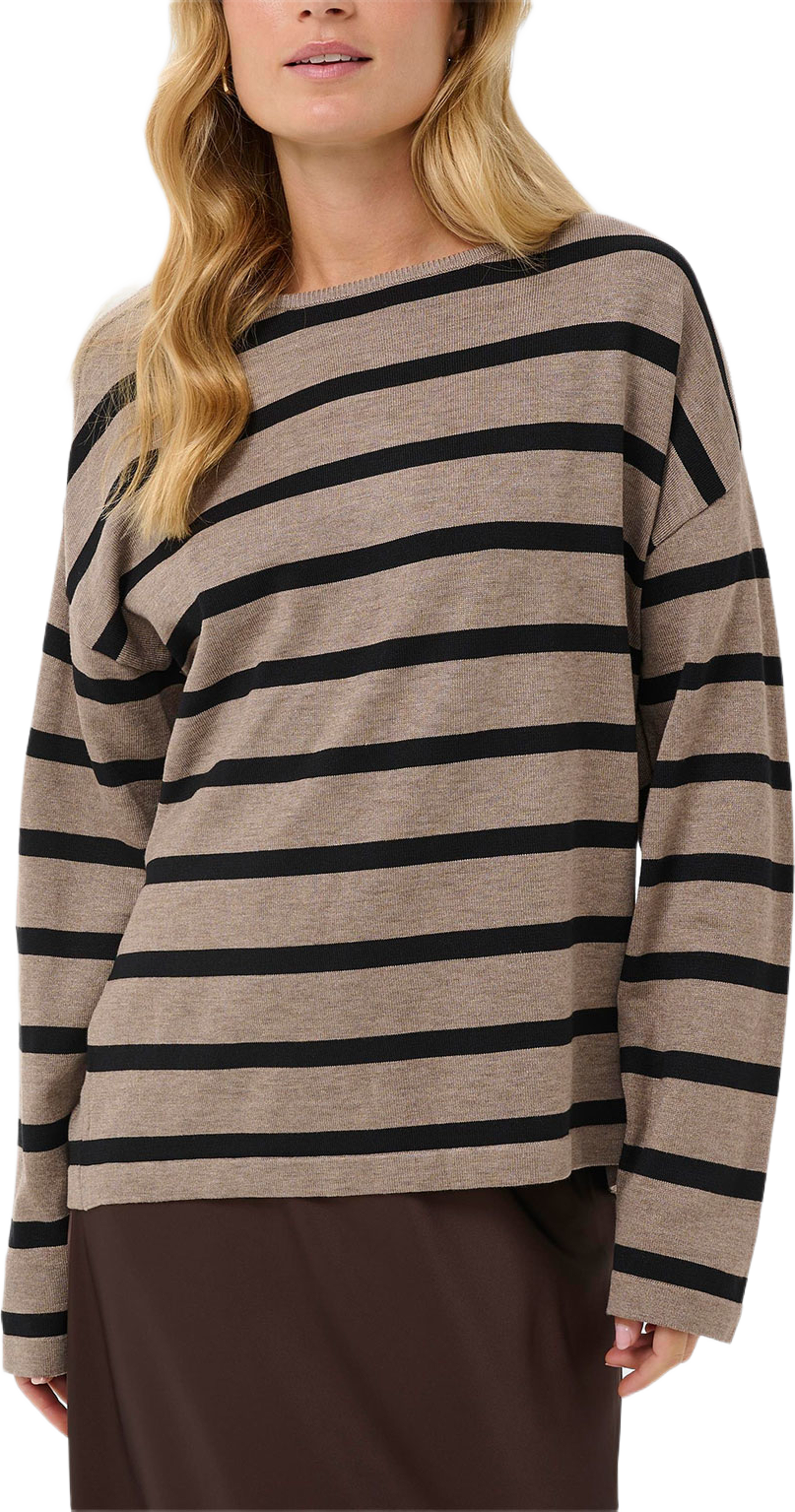 NilieSZ St. Boatneck Pullover, från Saint Tropez, i färgen Atmos Black Stripe. Klicka för att öppna bilden i stort format