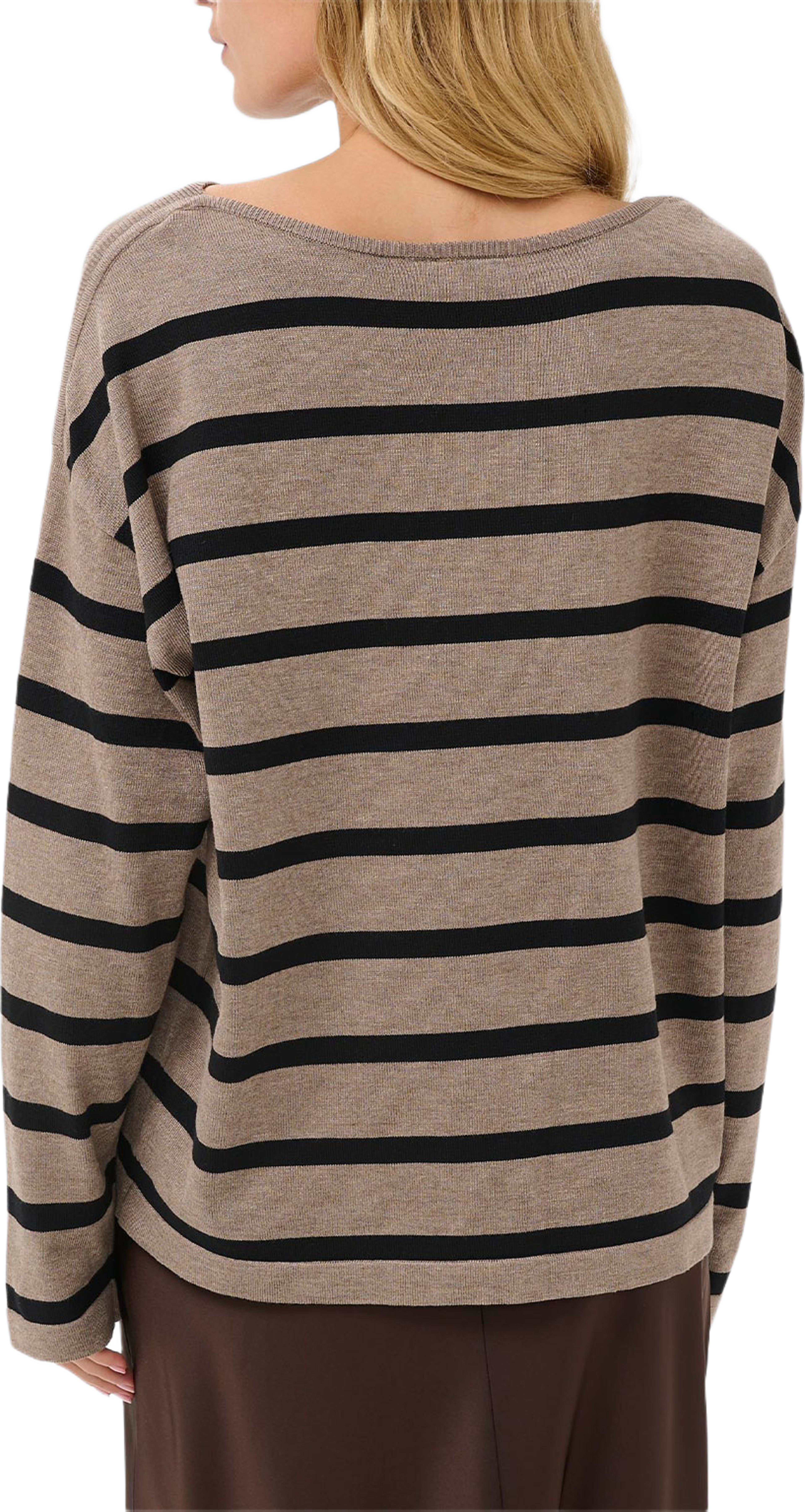 NilieSZ St. Boatneck Pullover, från Saint Tropez, i färgen Atmos Black Stripe. Klicka för att öppna bilden i stort format