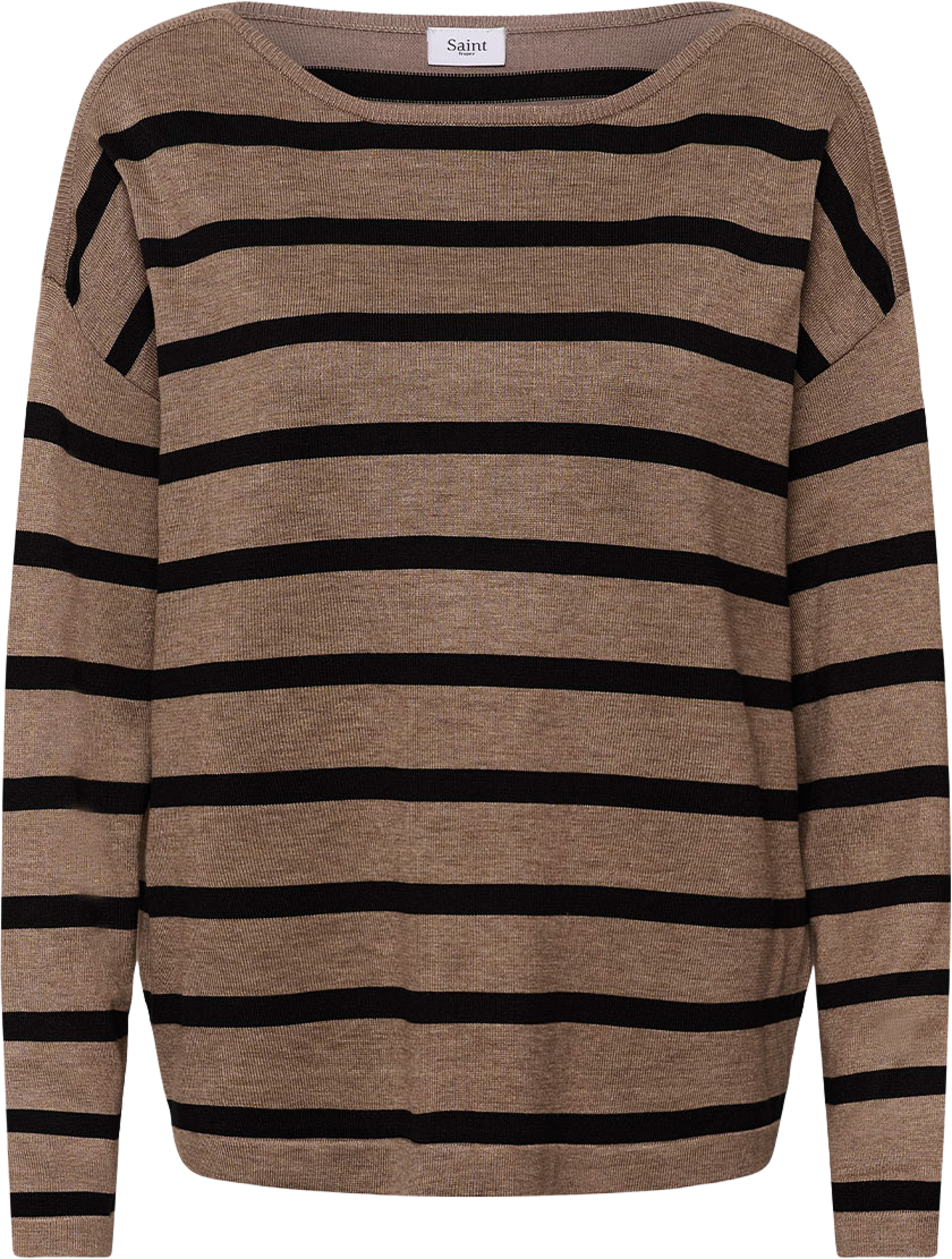 NilieSZ St. Boatneck Pullover, från Saint Tropez, i färgen Atmos Black Stripe. Klicka för att öppna bilden i stort format