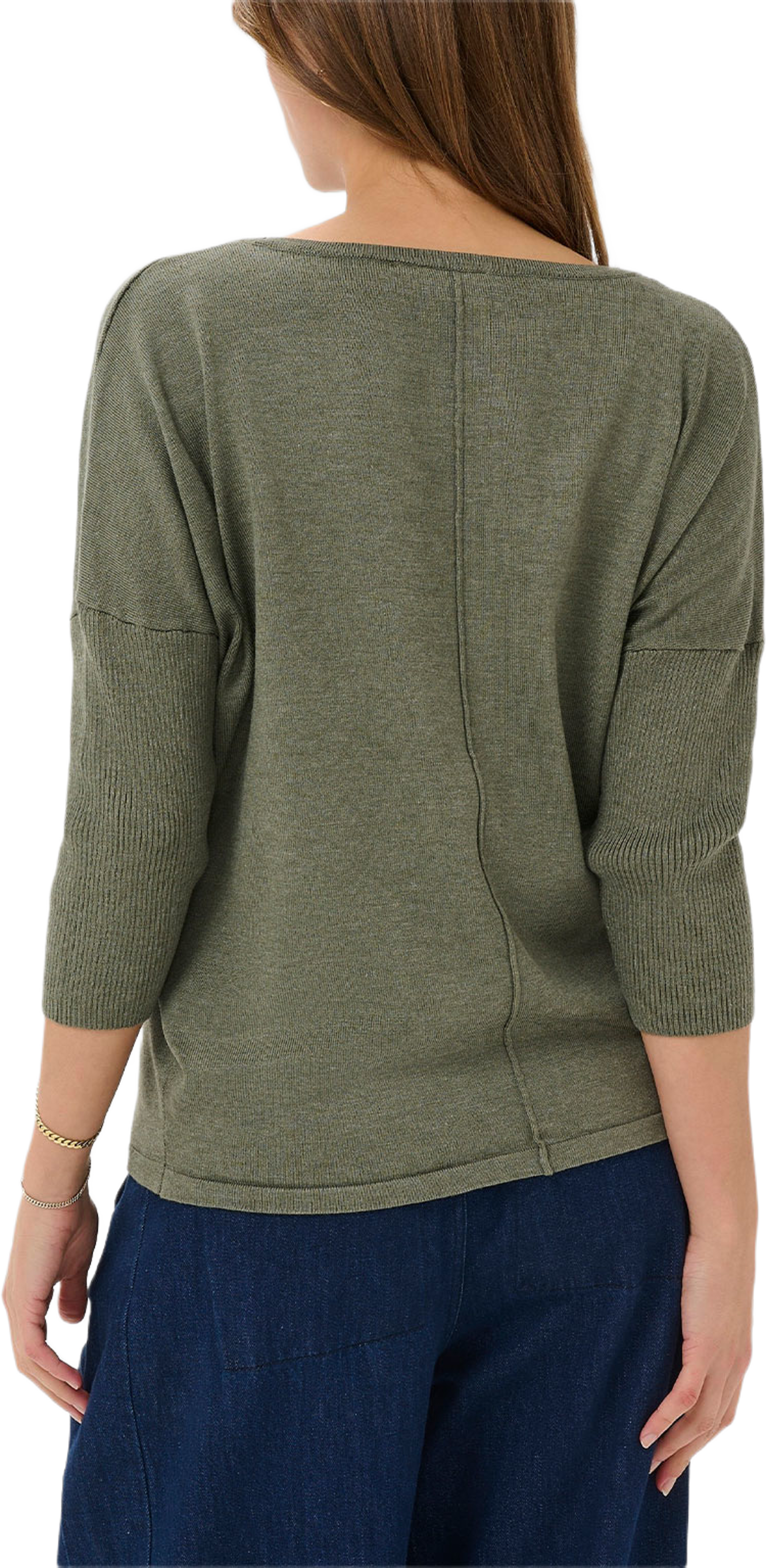 MilaSZ Pullover, från Saint Tropez, i färgen Agave Green Melange. Klicka för att öppna bilden i stort format