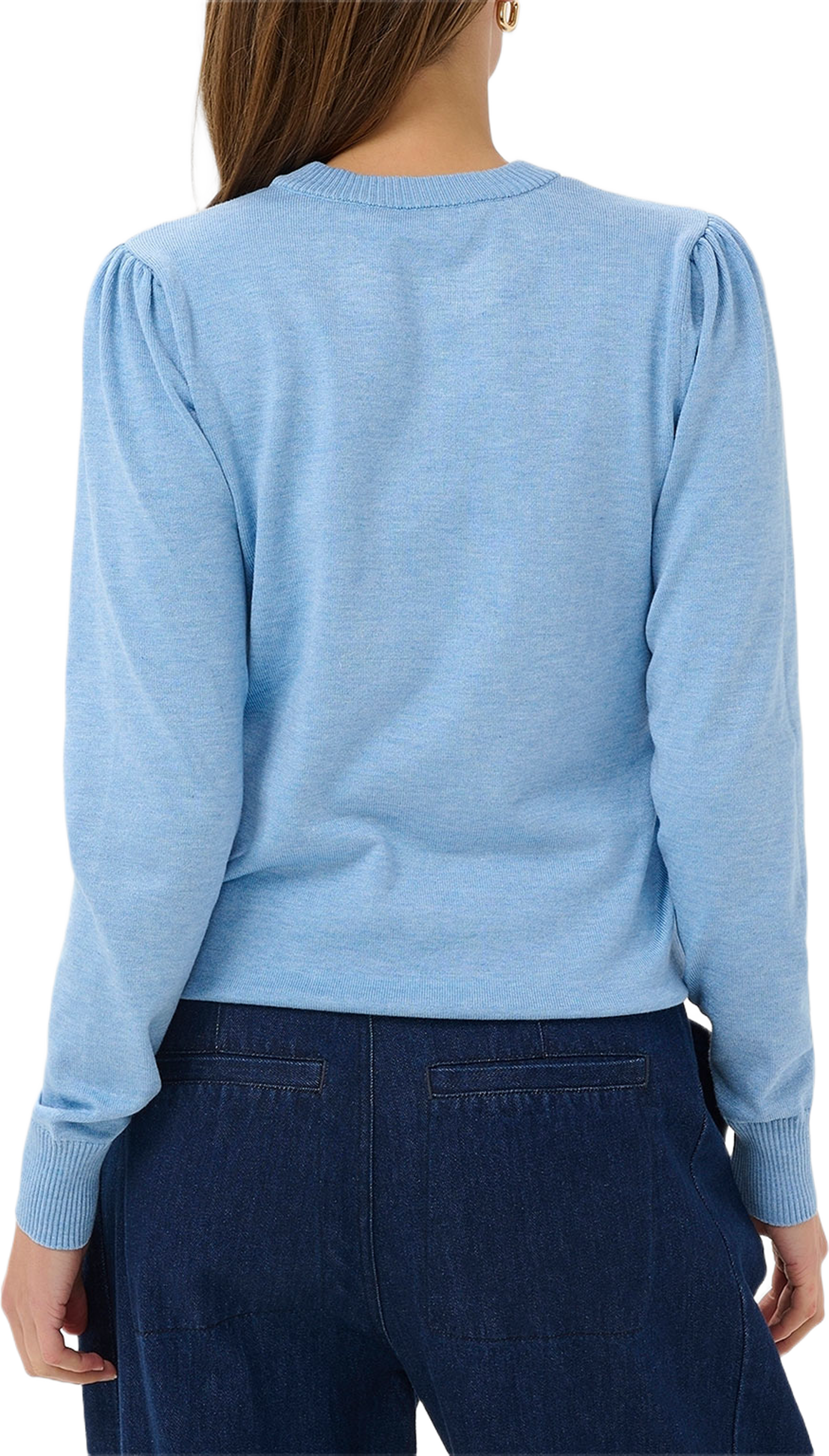 Mila Sweater, från Saint Tropez, i färgen Allure Melange. Klicka för att öppna bilden i stort format