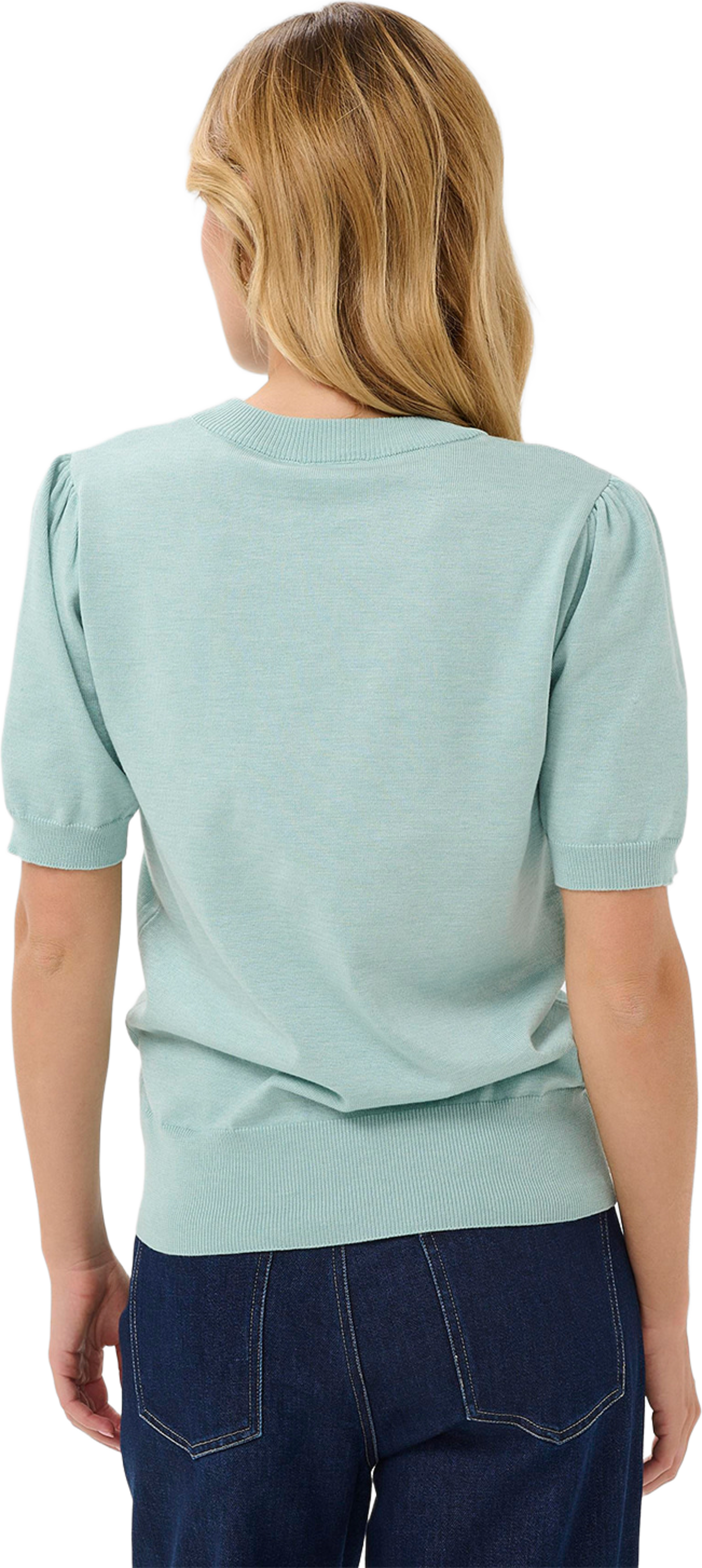 MilaSZ SS Pullover, från Saint Tropez, i färgen Ether Melange. Klicka för att öppna bilden i stort format