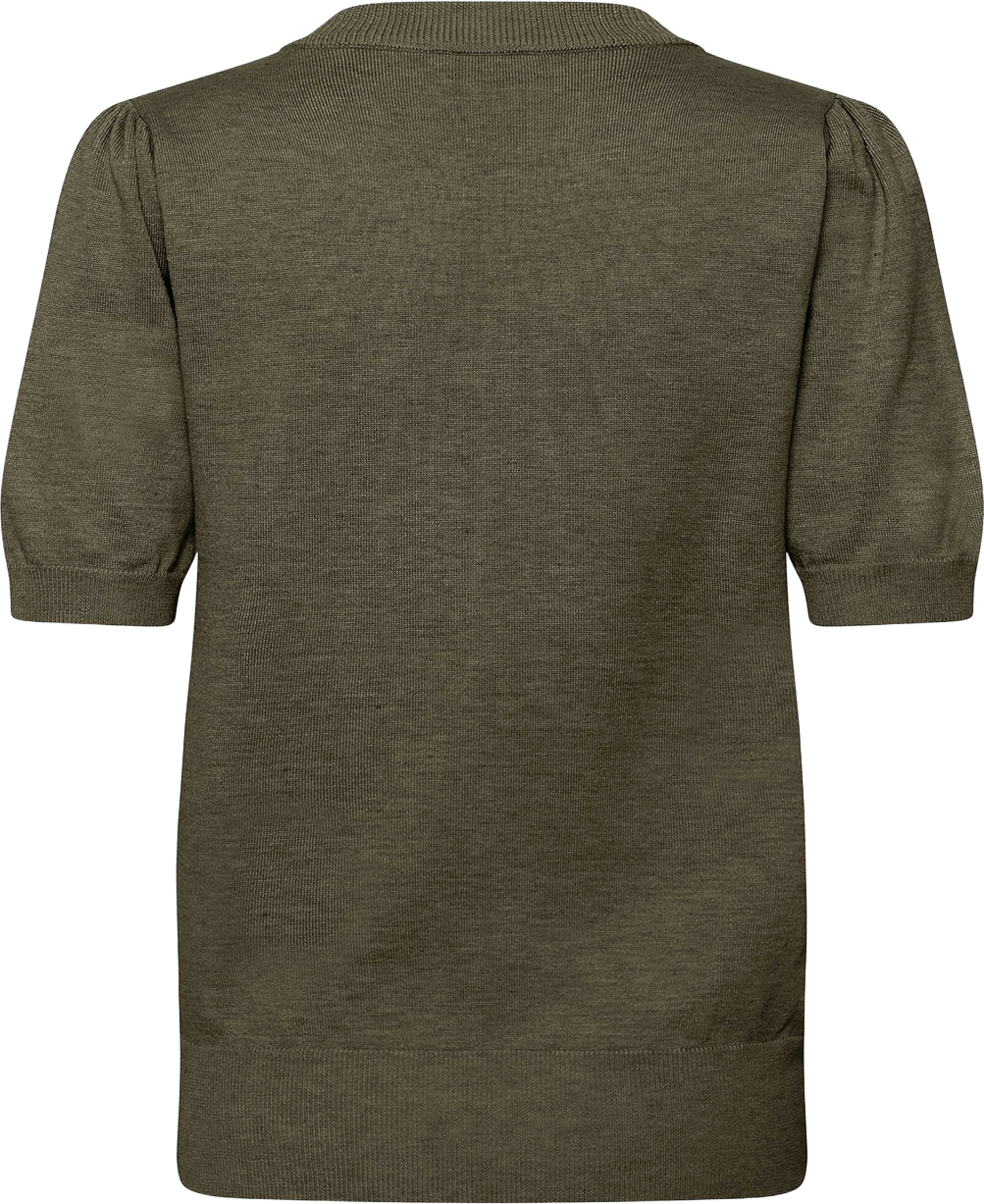 MilaSZ SS Pullover, från Saint Tropez, i färgen Agave Green Melange. Klicka för att öppna bilden i stort format