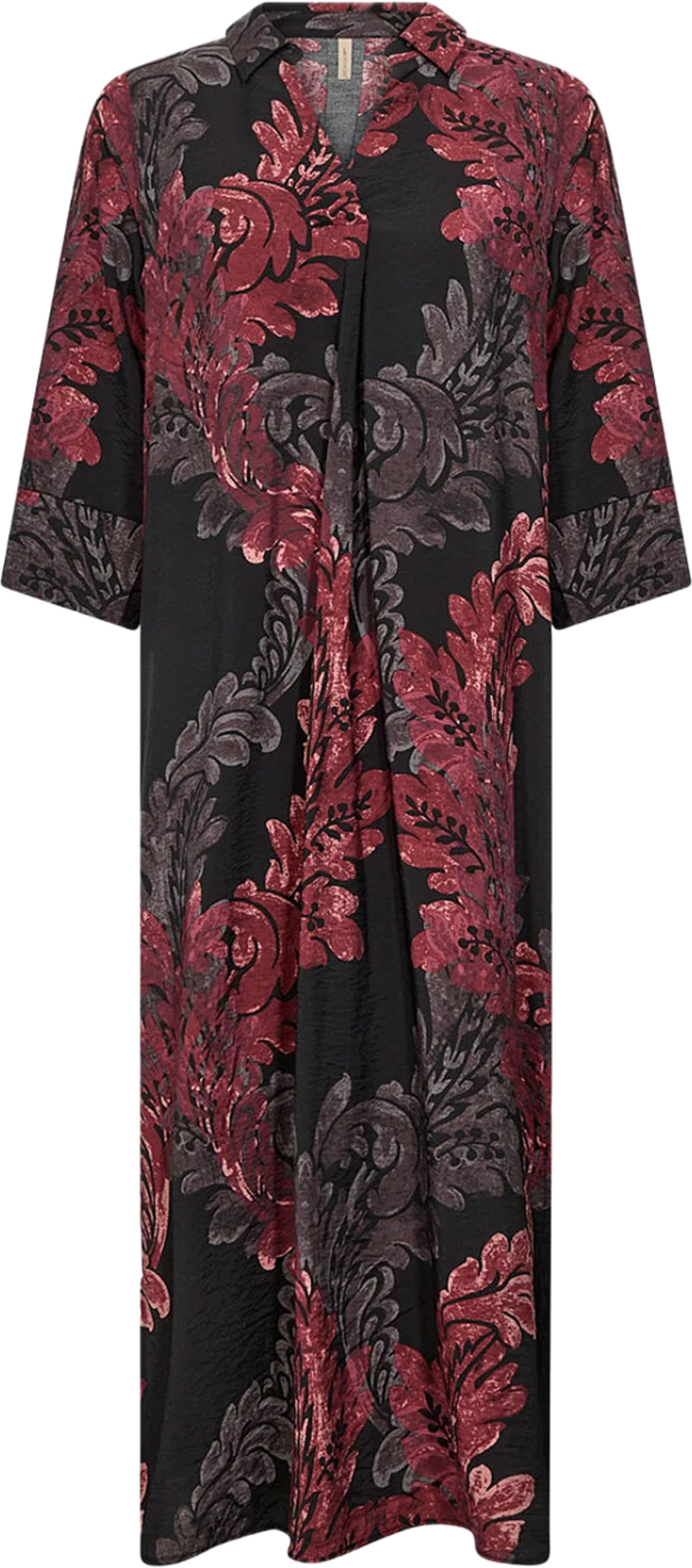 SC-Vaike 3 Dress, från Soyaconcept, i färgen Red Combi. Klicka för att öppna bilden i stort format