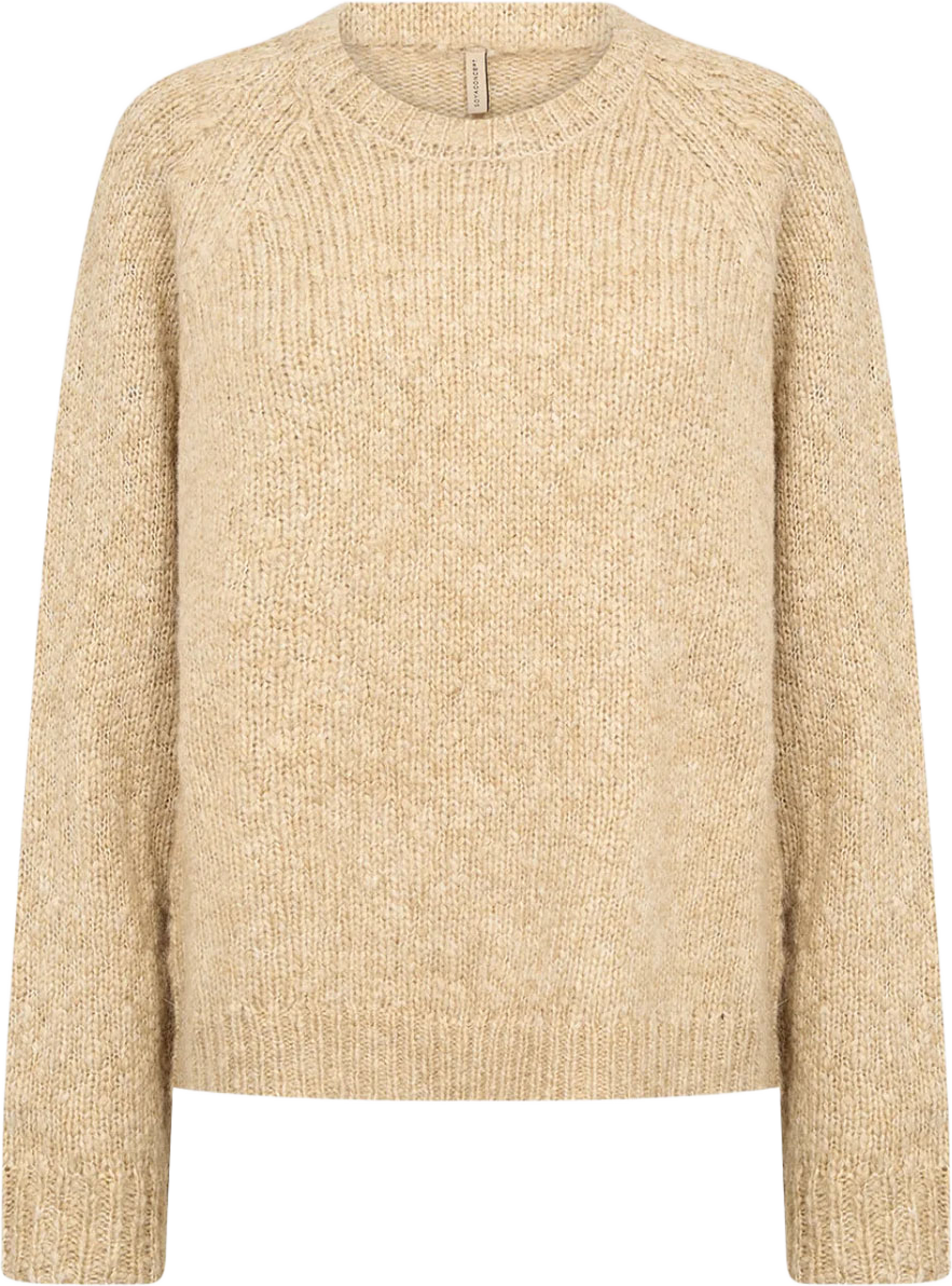 SC-Vela 2 Pullover, från Soyaconcept, i färgen Sand Melange. Klicka för att öppna bilden i stort format