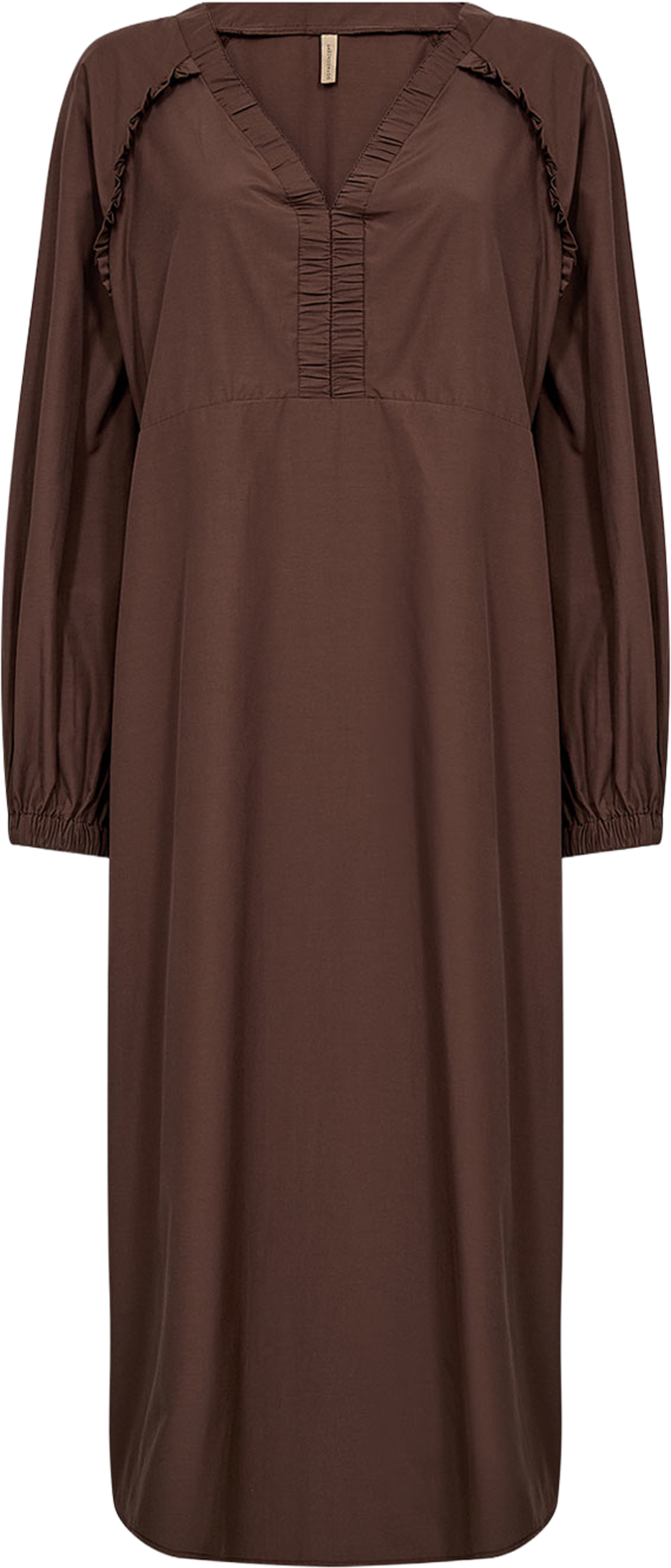 SC-Netti 111 Dress, från Soyaconcept, i färgen Hot Fudge. Klicka för att öppna bilden i stort format