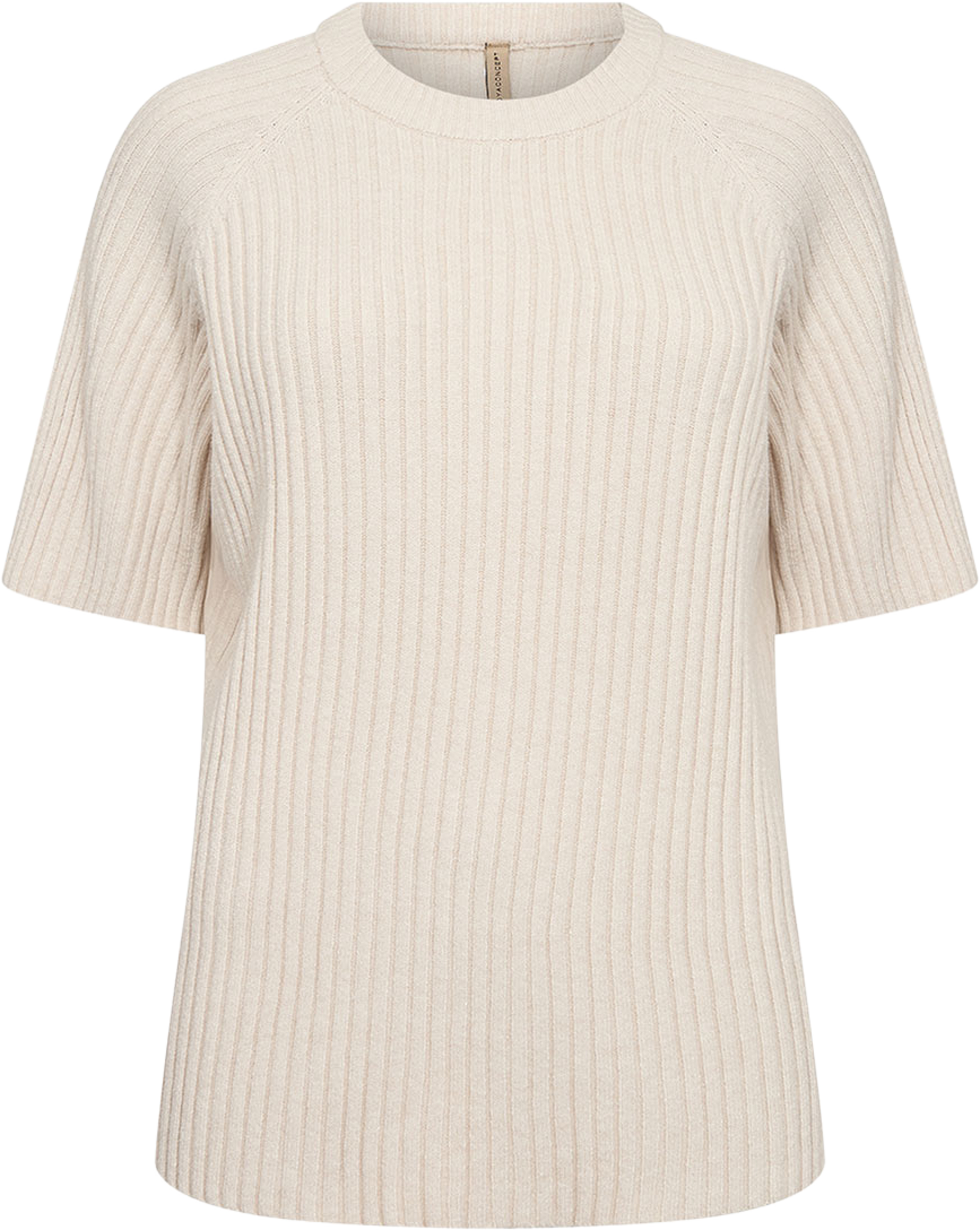 SC-Kanita 24 Pullover, från Soyaconcept, i färgen Cream Melange. Klicka för att öppna bilden i stort format