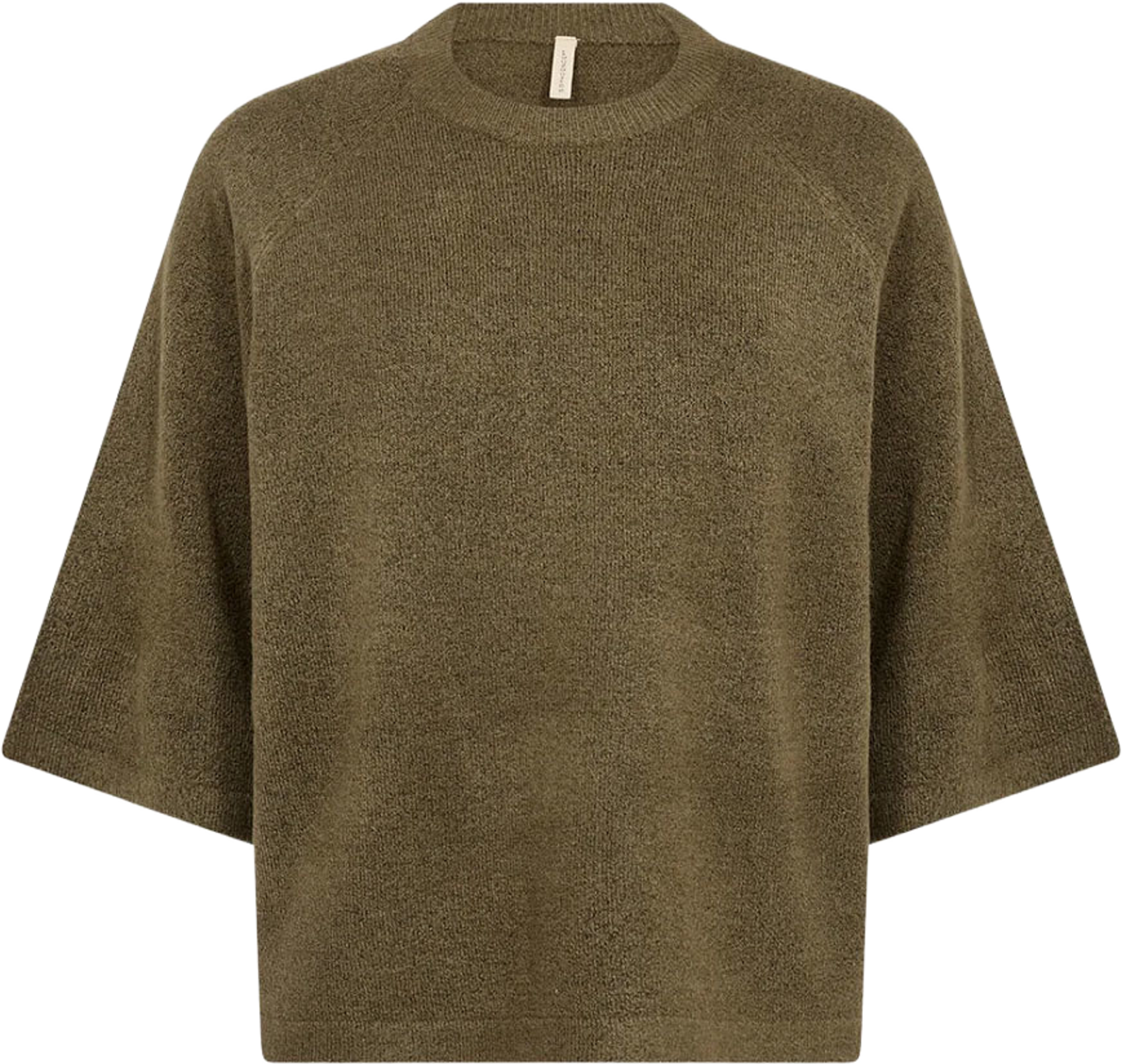 SC-Orlean 1 Pullover, från Soyaconcept, i färgen Dark Olive Mel. Klicka för att öppna bilden i stort format