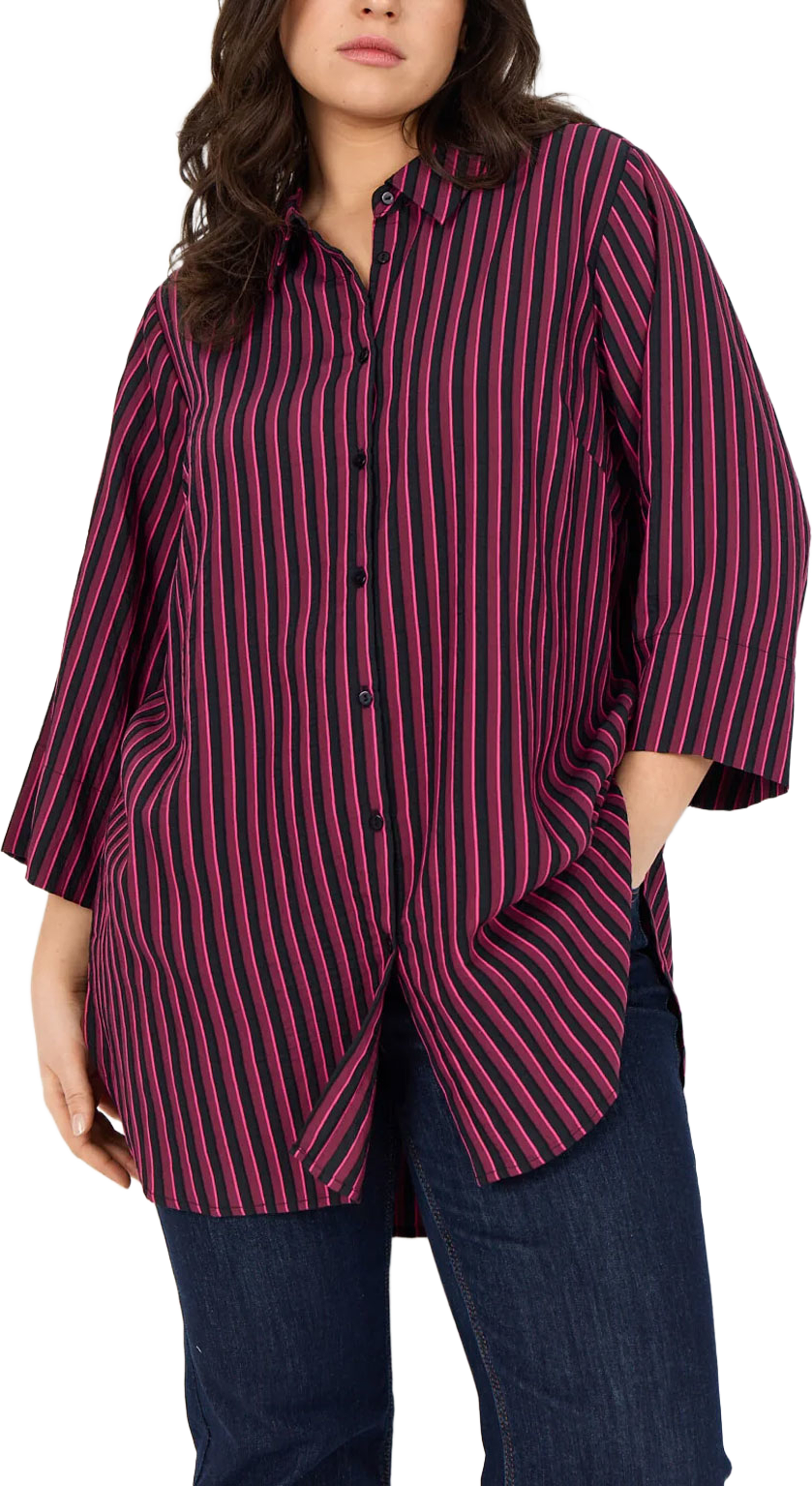 WA-Nichole 2 Shirt, från Wasabi Concept, i färgen Dark Red Com. Klicka för att öppna bilden i stort format