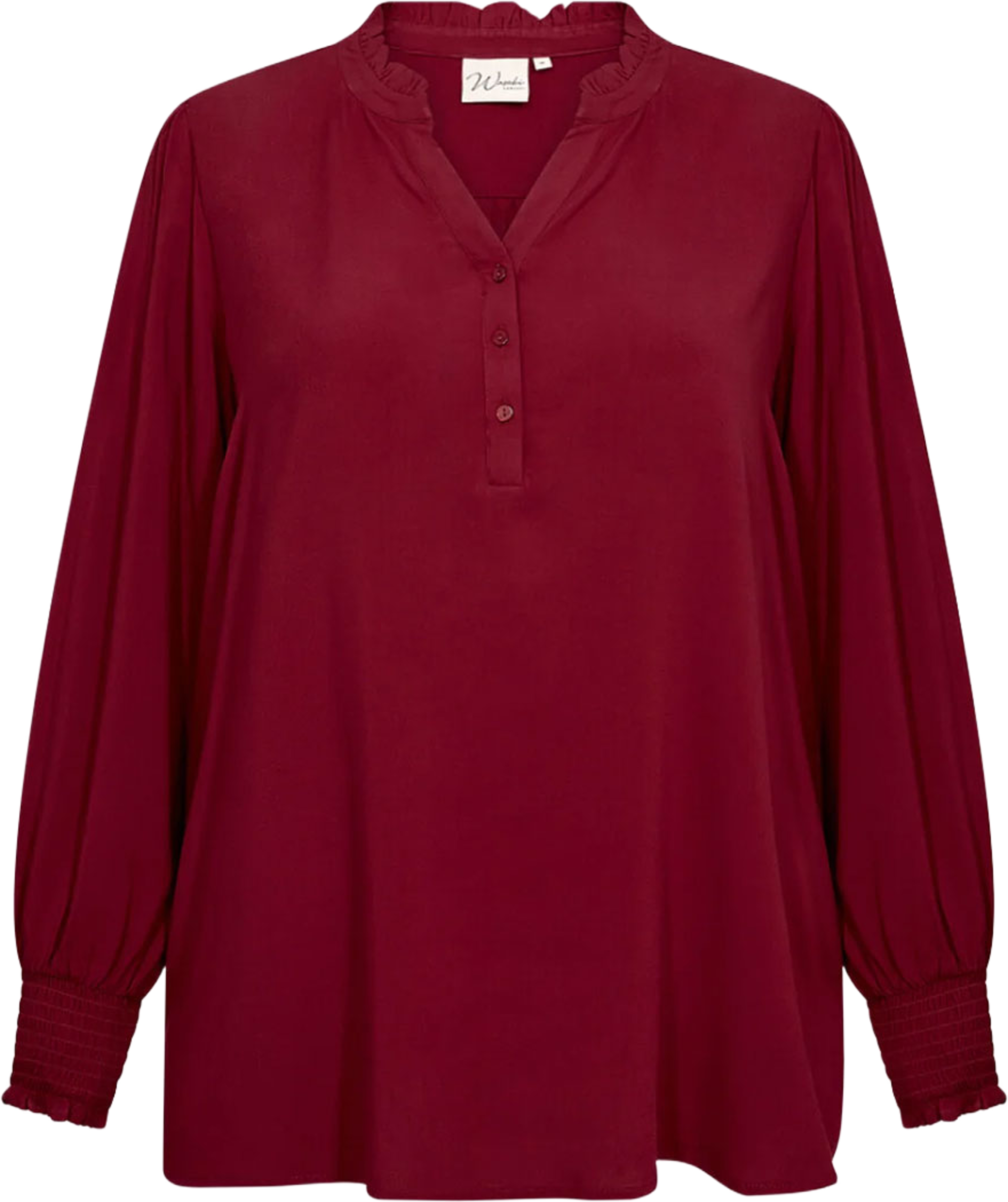WA-Sia 35 Blouse, från Wasabi Concept, i färgen Dark Red. Klicka för att öppna bilden i stort format