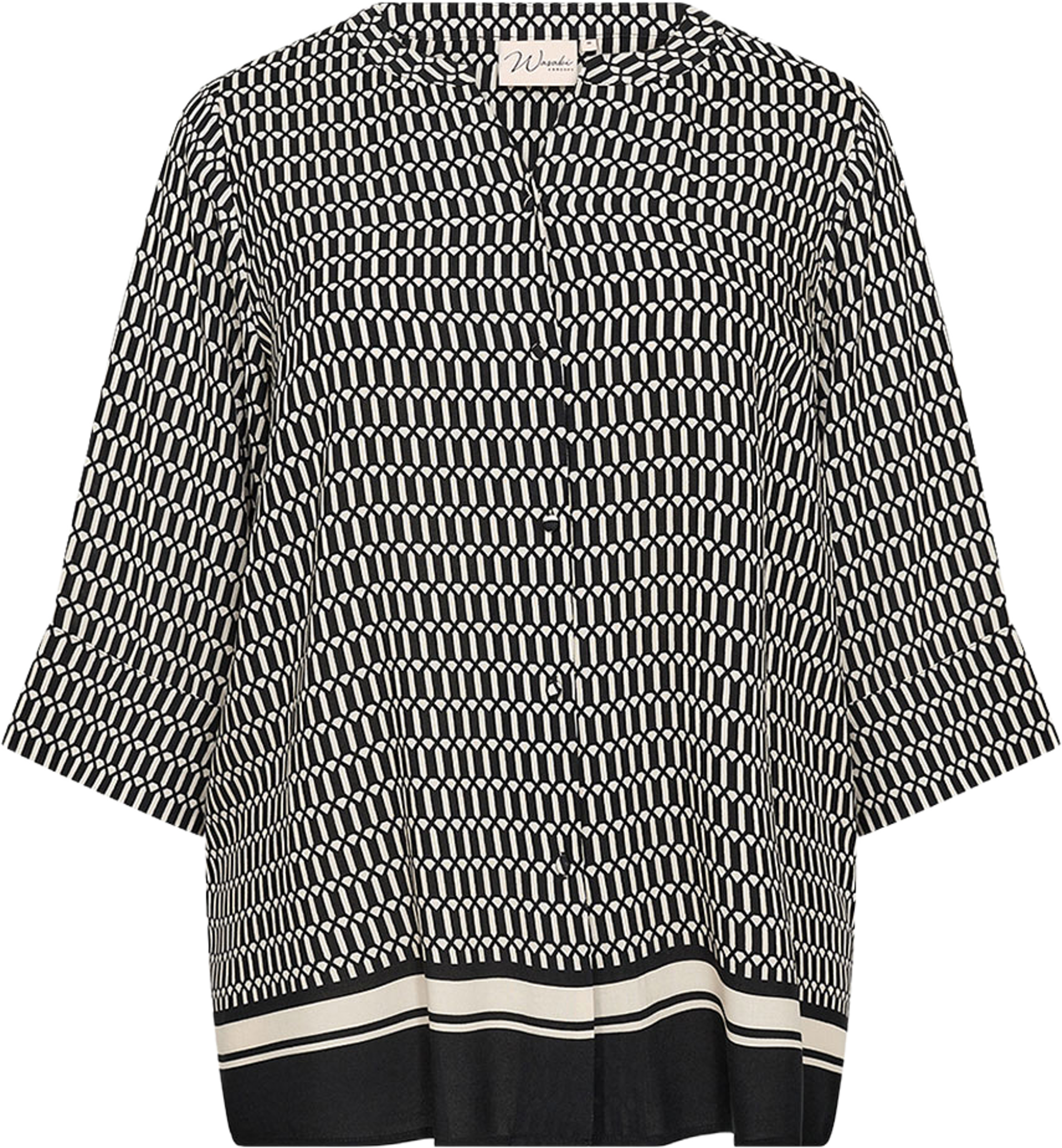 WA-Nora 2 Shirt, från Wasabi Concept, i färgen Black Combi. Klicka för att öppna bilden i stort format
