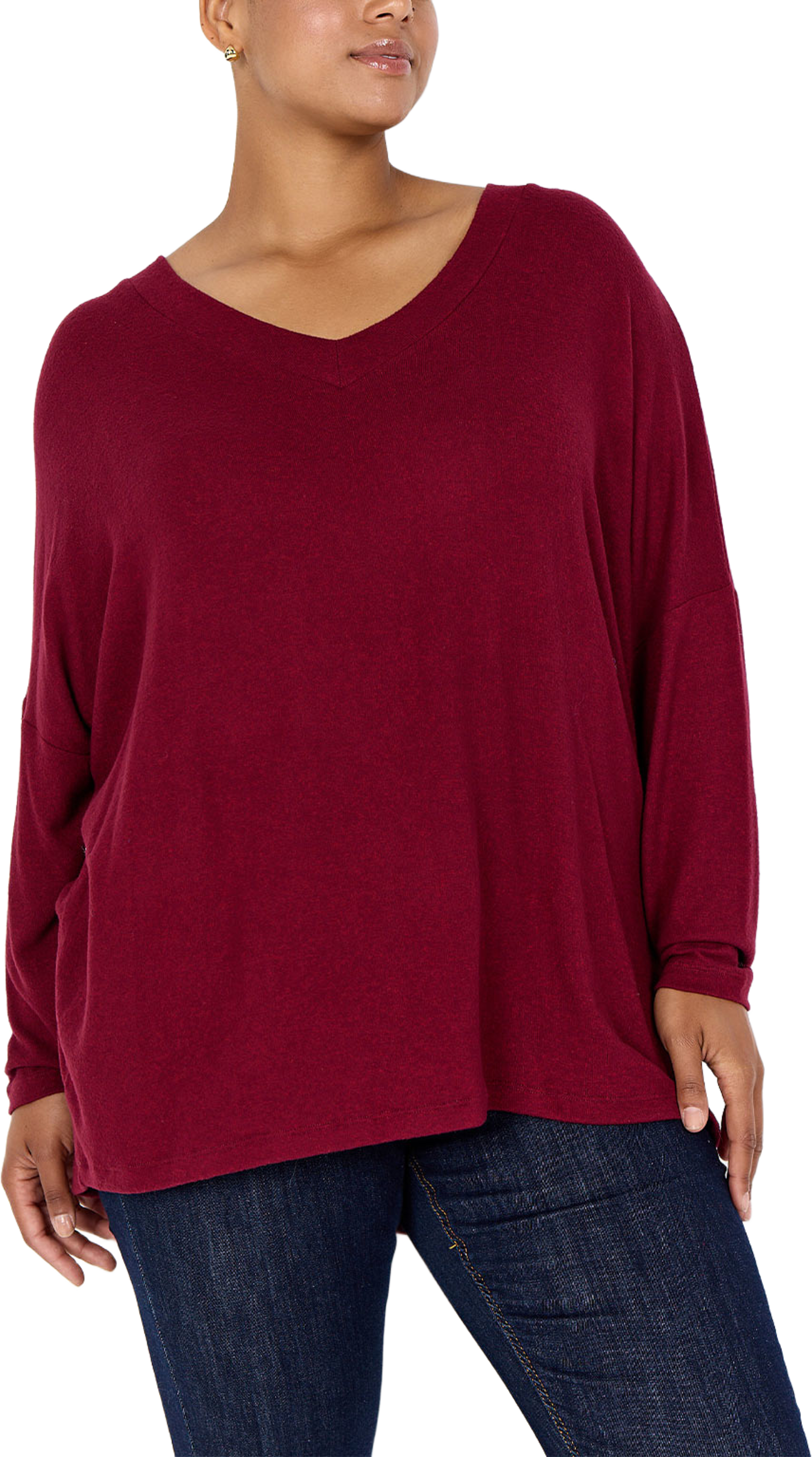 WA-Simone 1 Blouse, från Wasabi Concept, i färgen Dark Red Mel. Klicka för att öppna bilden i stort format