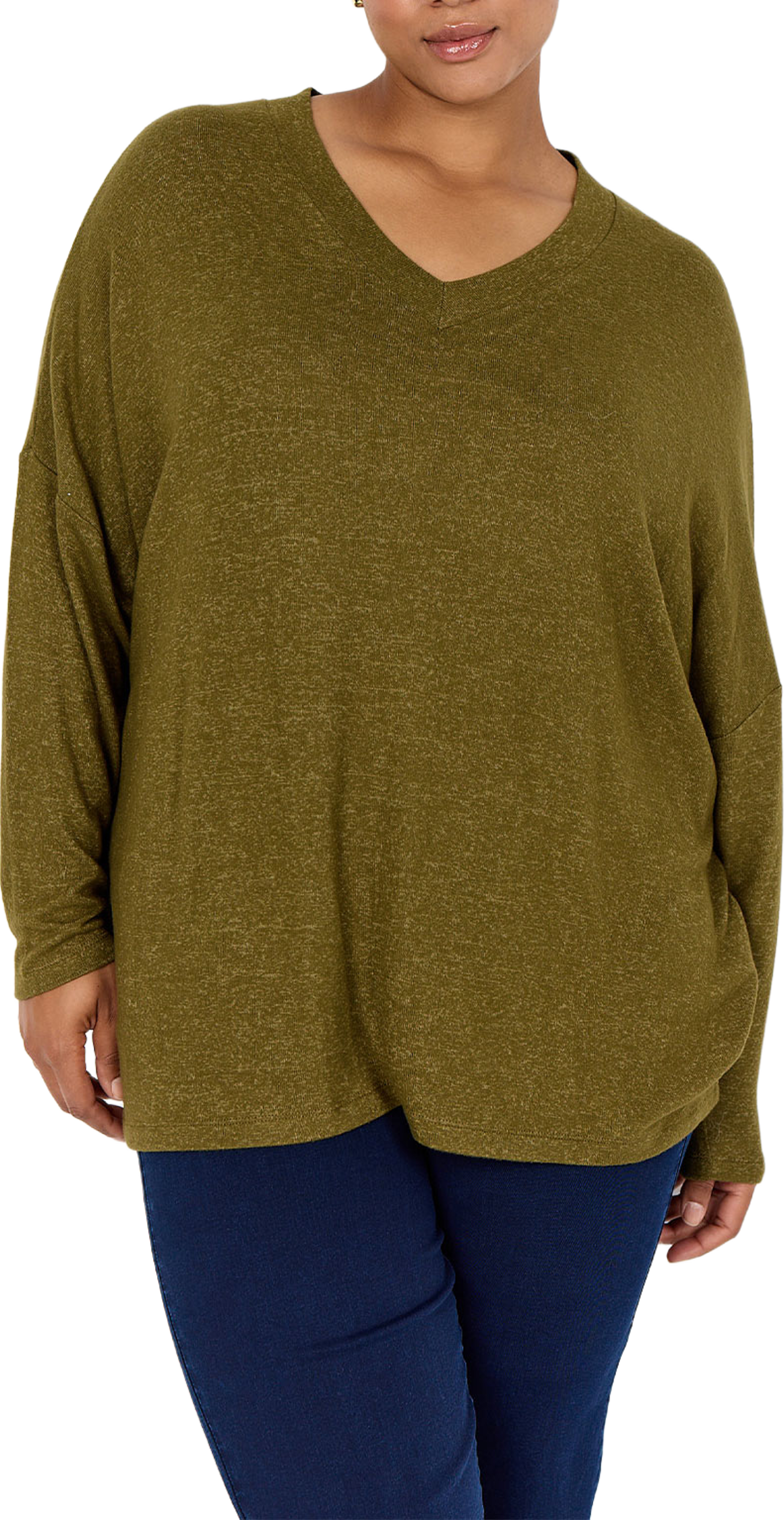 WA-Simone 1 Blouse, från Wasabi Concept, i färgen Dark Olive Mel. Klicka för att öppna bilden i stort format