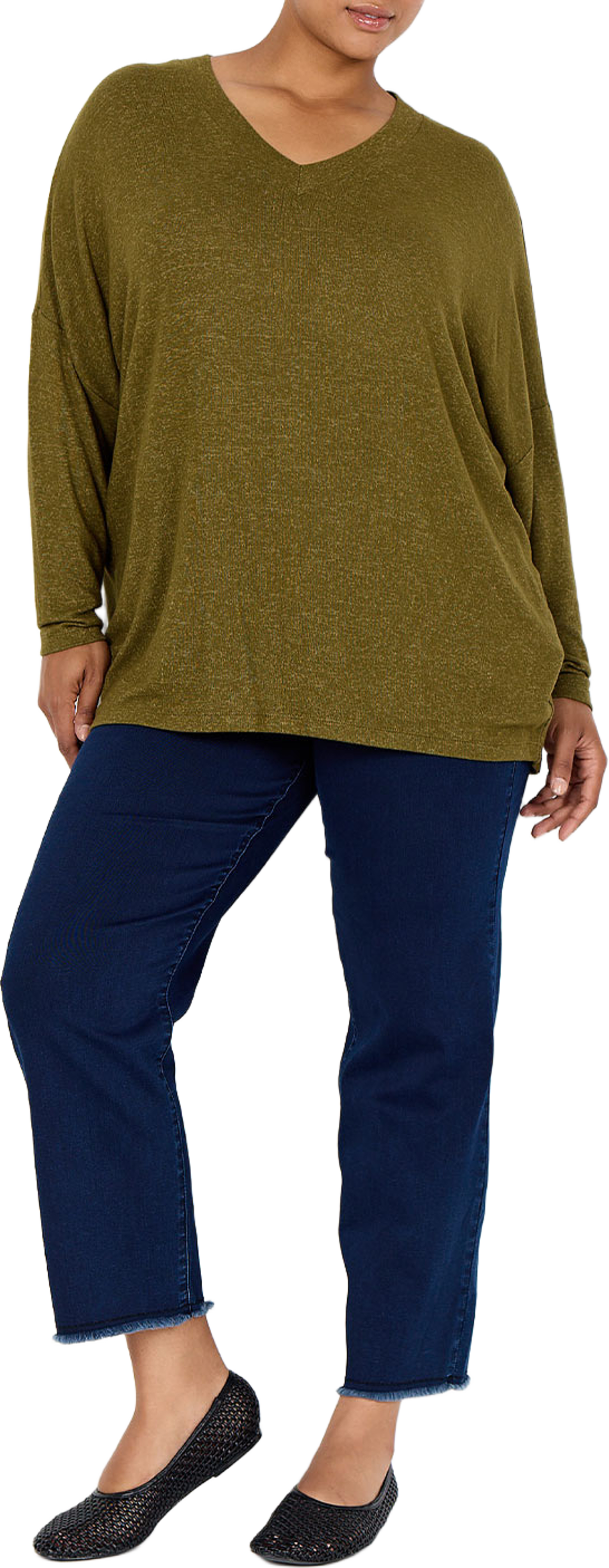 WA-Simone 1 Blouse, från Wasabi Concept, i färgen Dark Olive Mel. Klicka för att öppna bilden i stort format