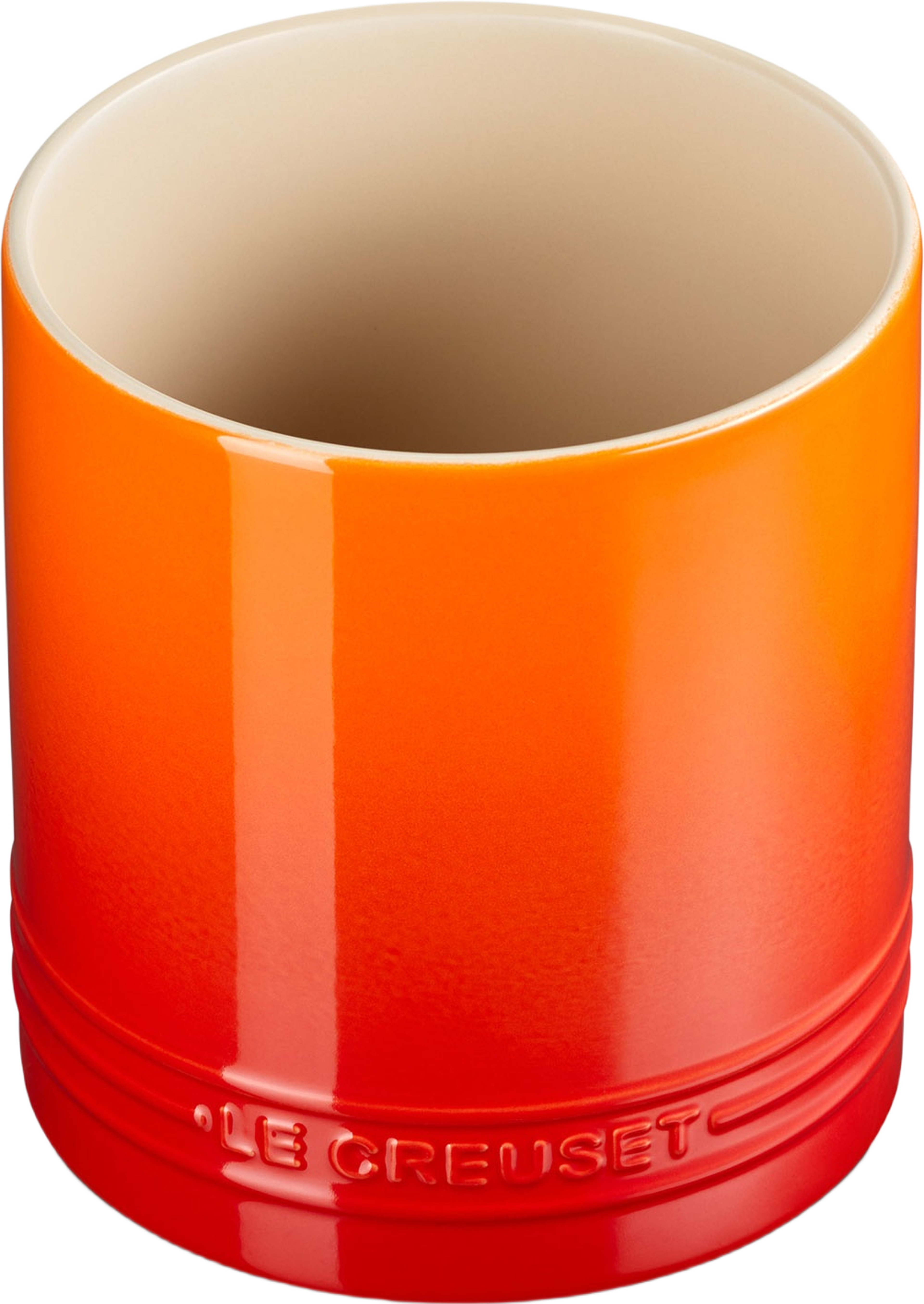 Signature Stengods Bestick- Och Redskapskruka 1.1L Volcanic, från Le Creuset, i färgen Volcanic.