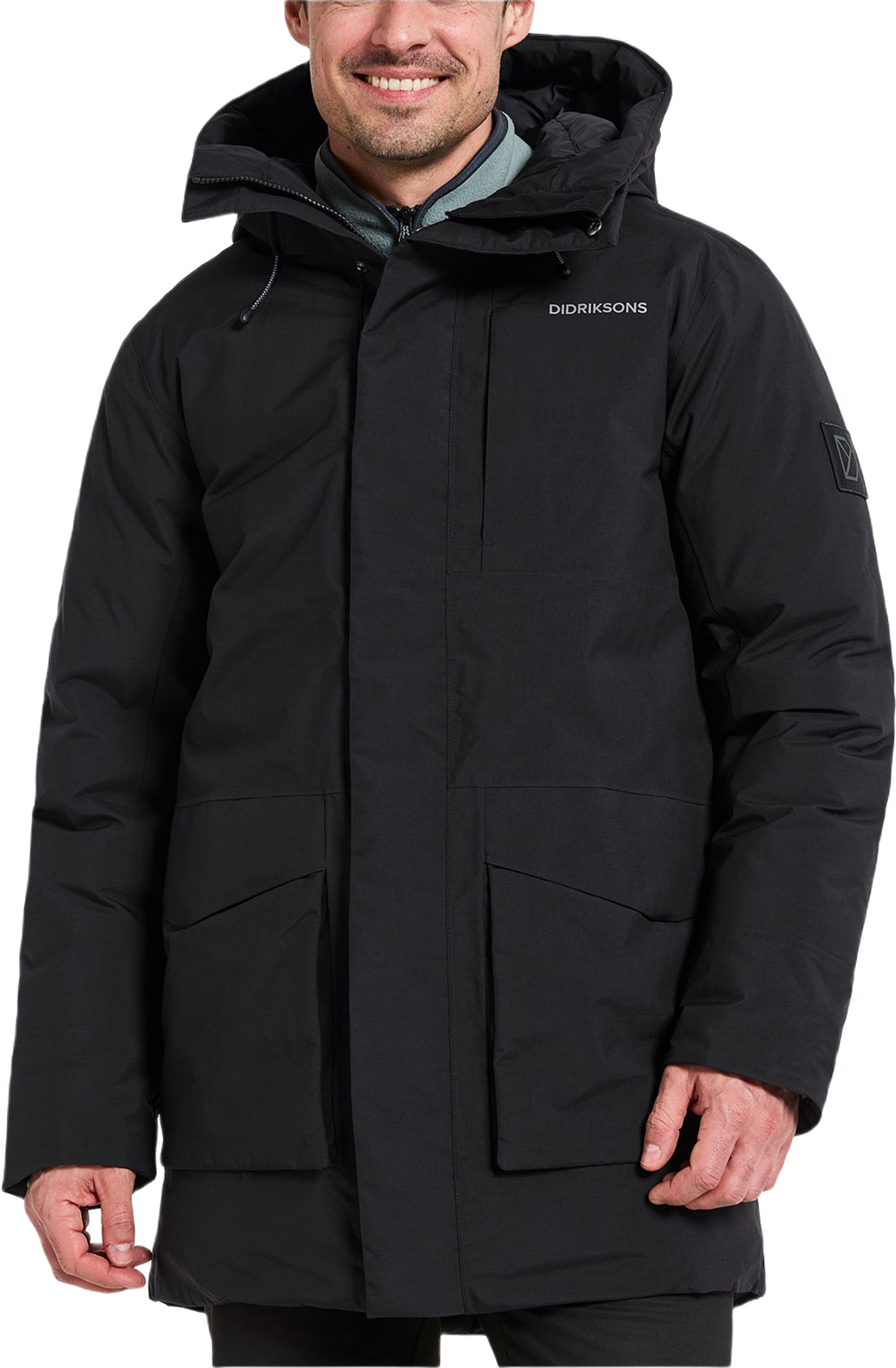 Akilles Parka, från Didriksons, i färgen Black. Klicka för att öppna bilden i stort format