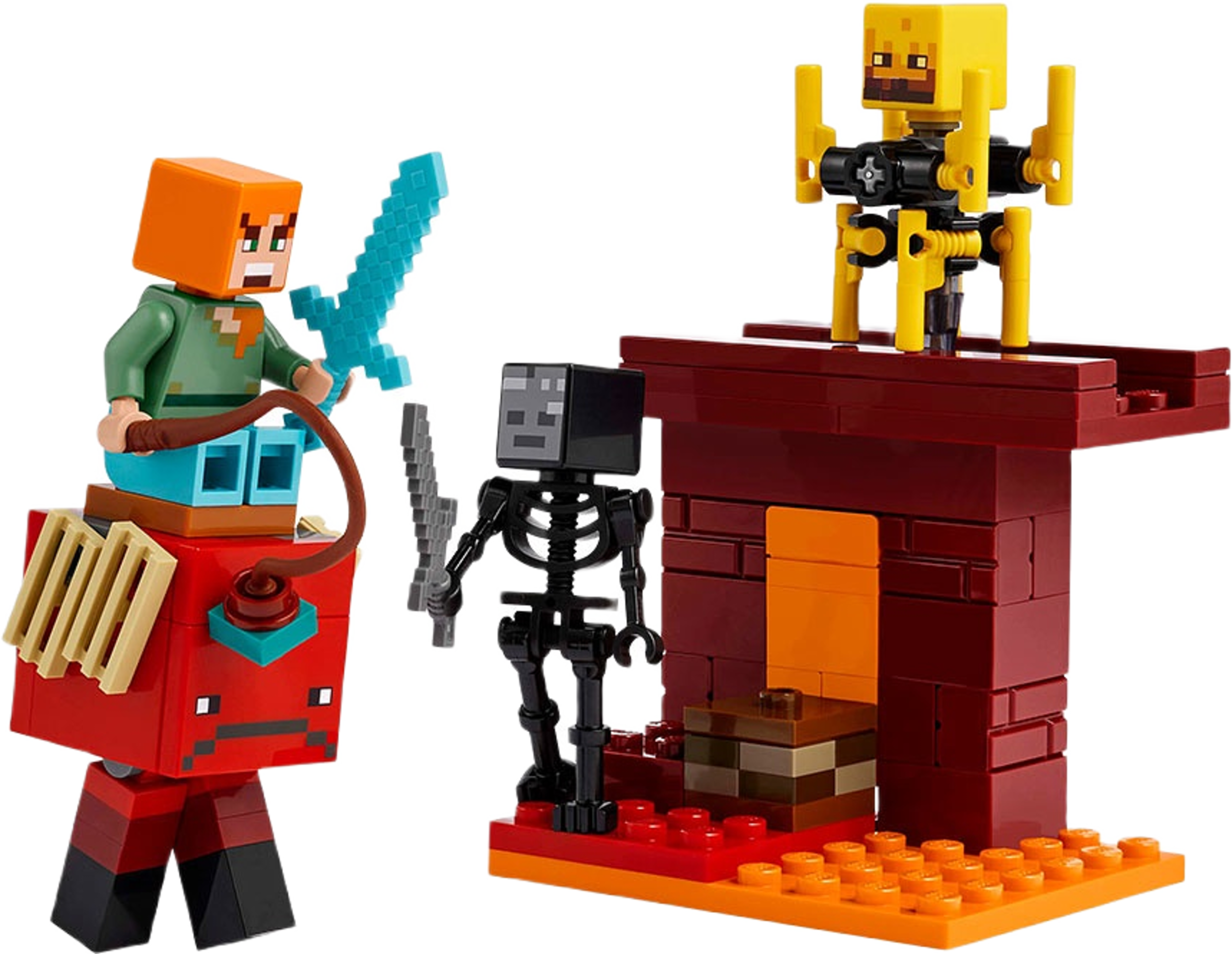 Minecraft® Lavastriden i Nether 21266, från LEGO.