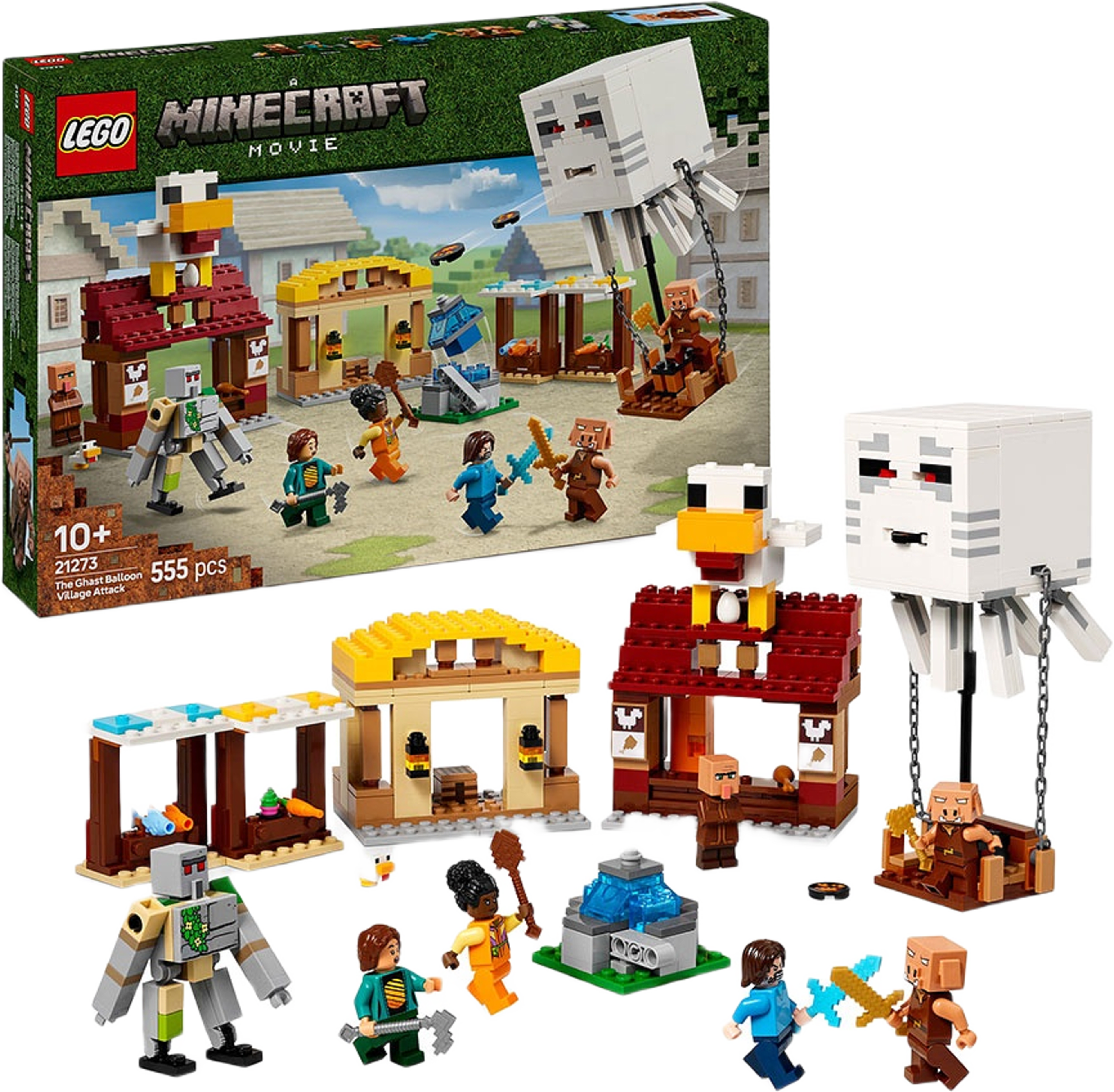 Minecraft Byanfall med gastballong 21273, från LEGO.