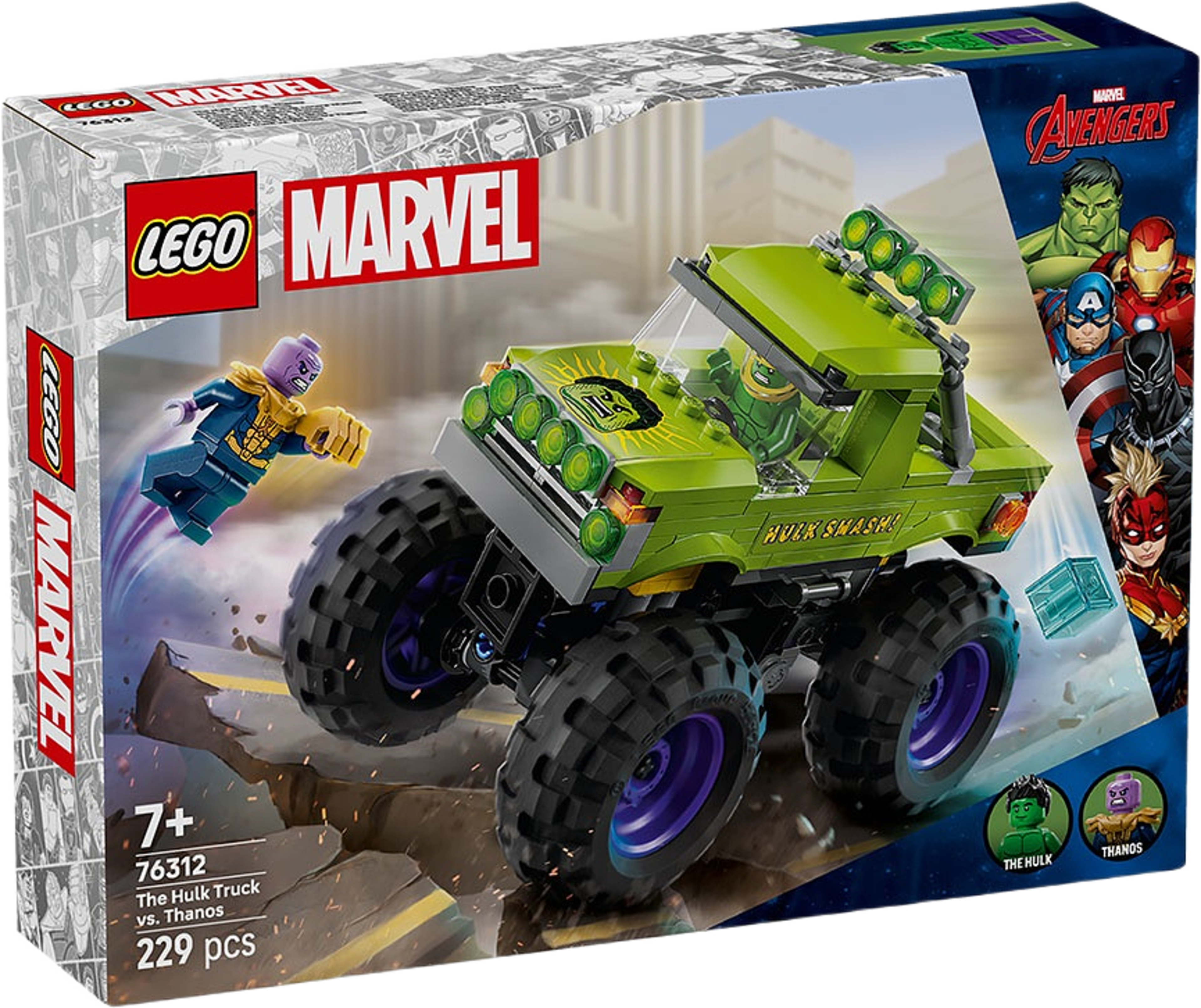 Marvel Hulktrucken mot Thanos 76312, från LEGO.