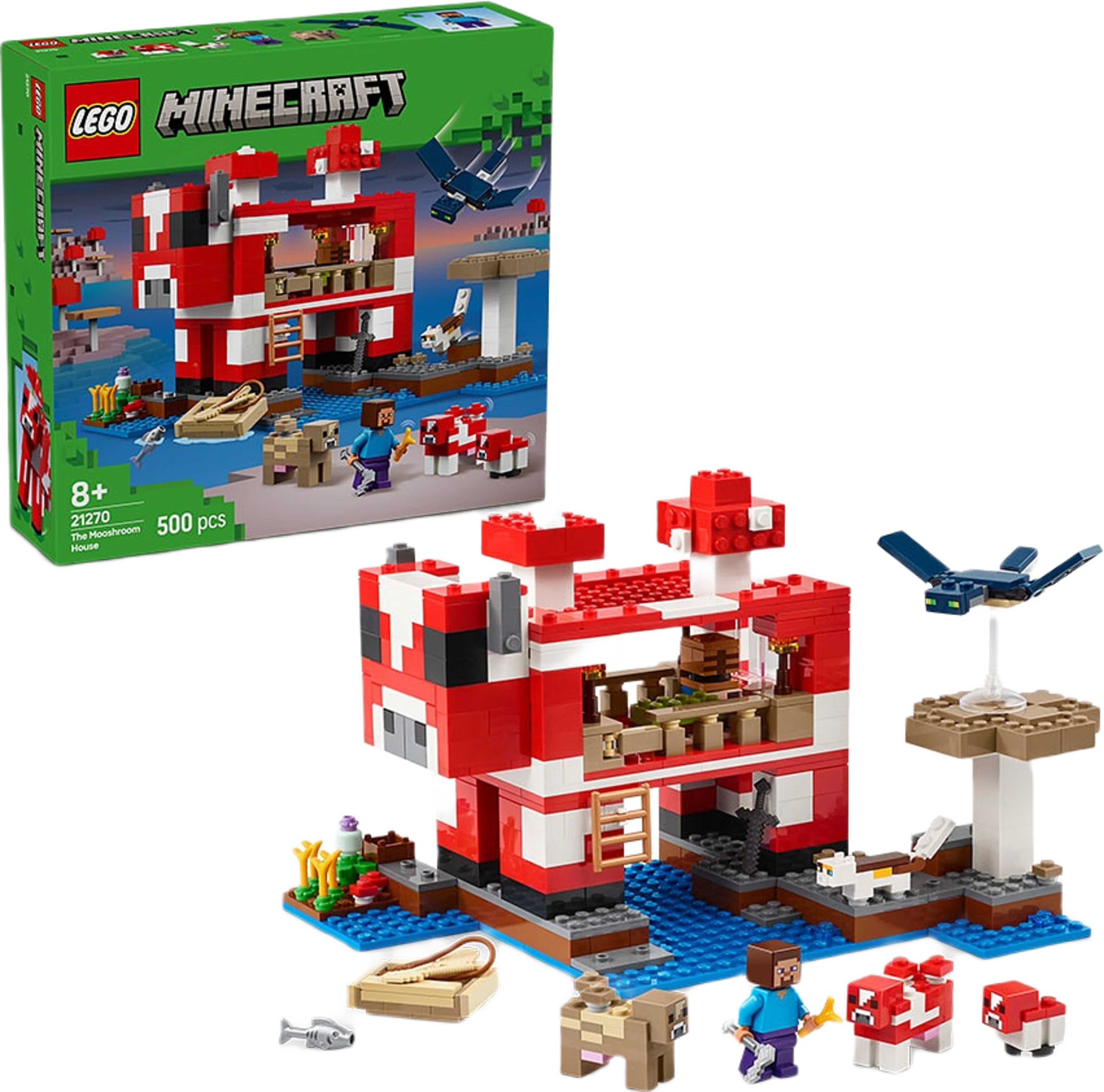 Minecraft® Mooshroomhuset 21270, från LEGO.
