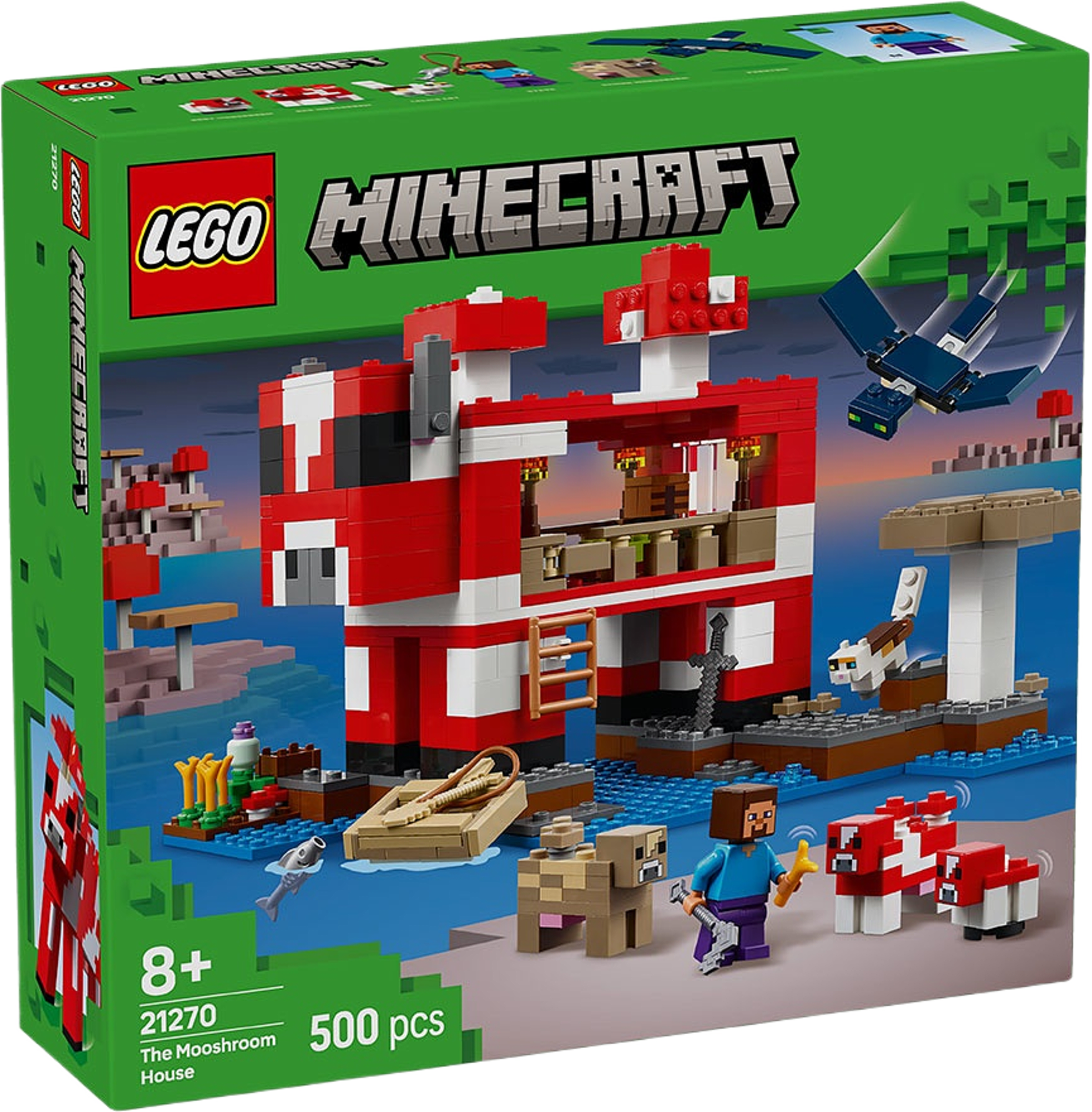 Minecraft® Mooshroomhuset 21270, från LEGO.