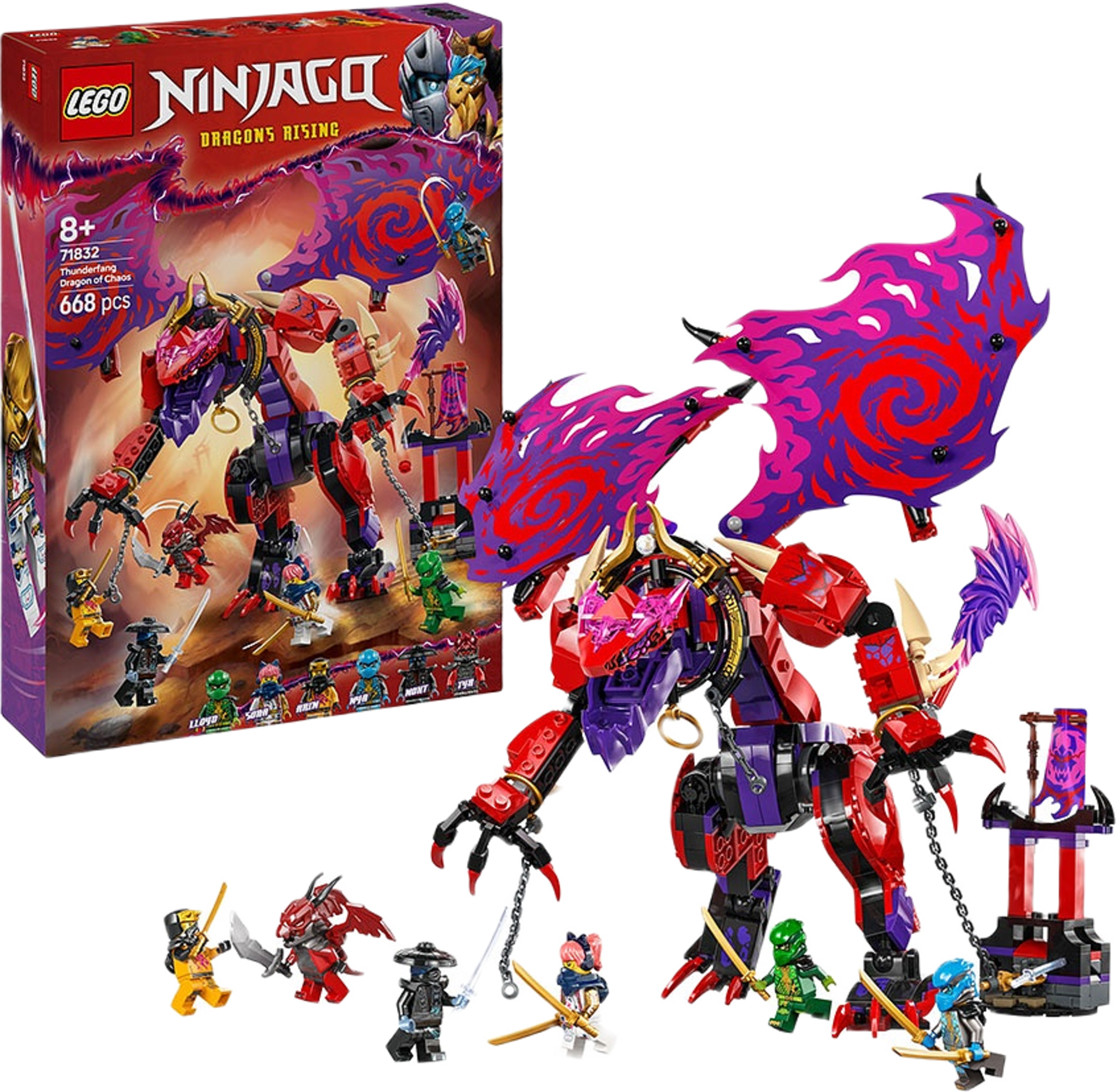 NINJAGO Kaosdraken Åsktand 71832, från LEGO. Klicka för att öppna bilden i stort format