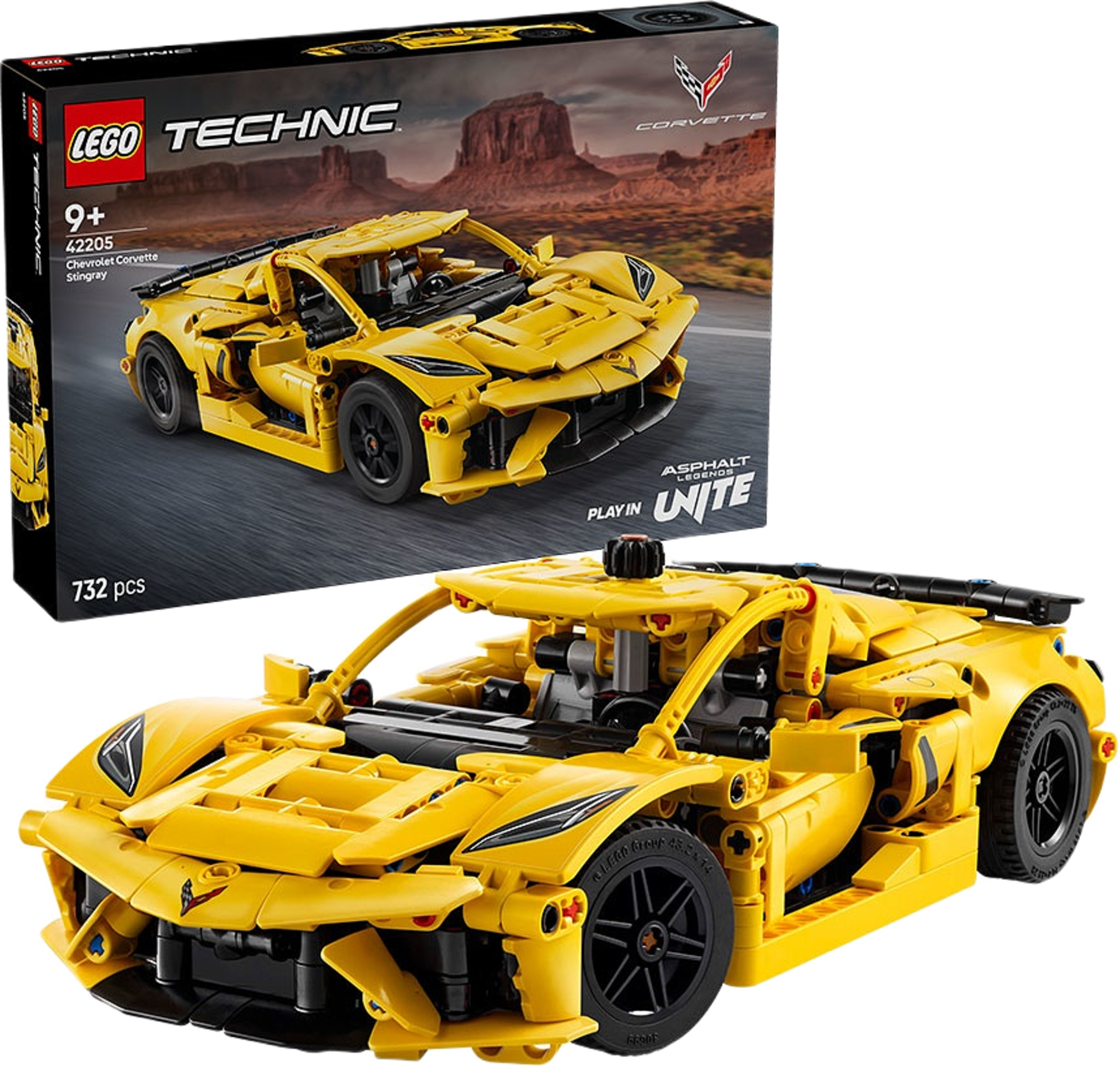 Technic Chevrolet Corvette Stingray Modellset 42205, från LEGO.