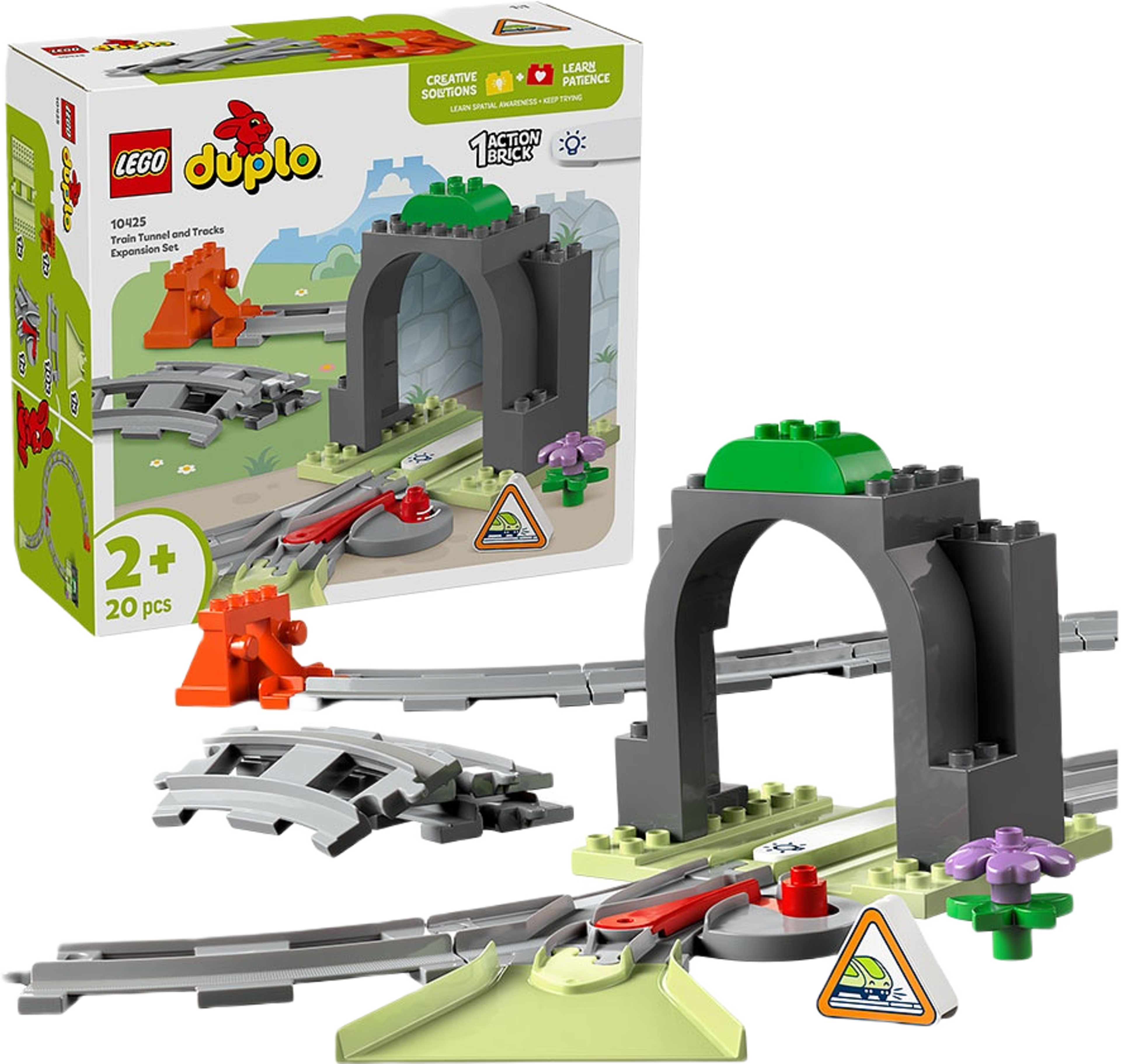 DUPLO Town Tågtunnel och spår – Expansionsset 10425, från LEGO. Klicka för att öppna bilden i stort format